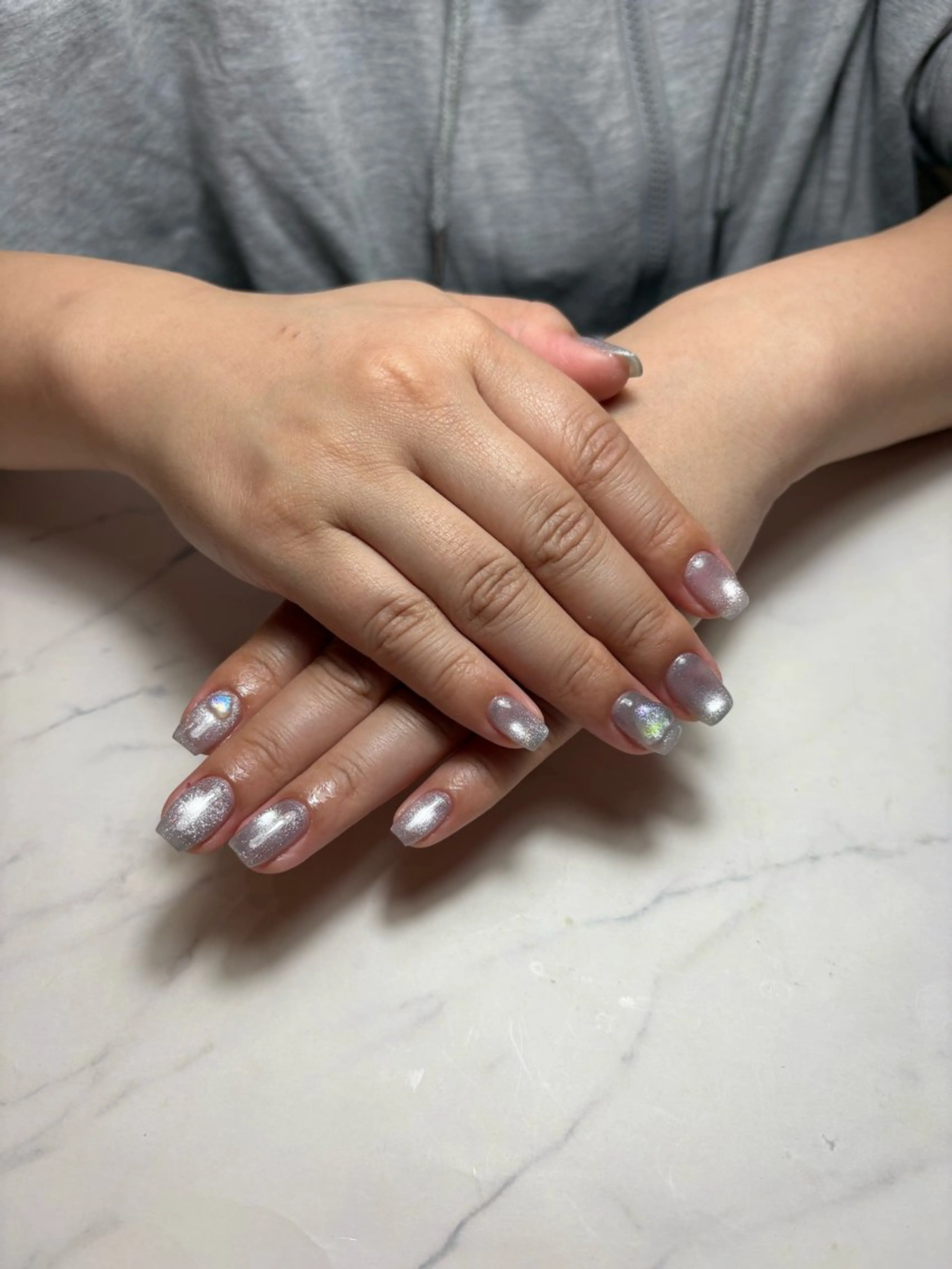ネイル ハート キラキラネイル nailsalon 結所属・💫 さりのネイルデザイン