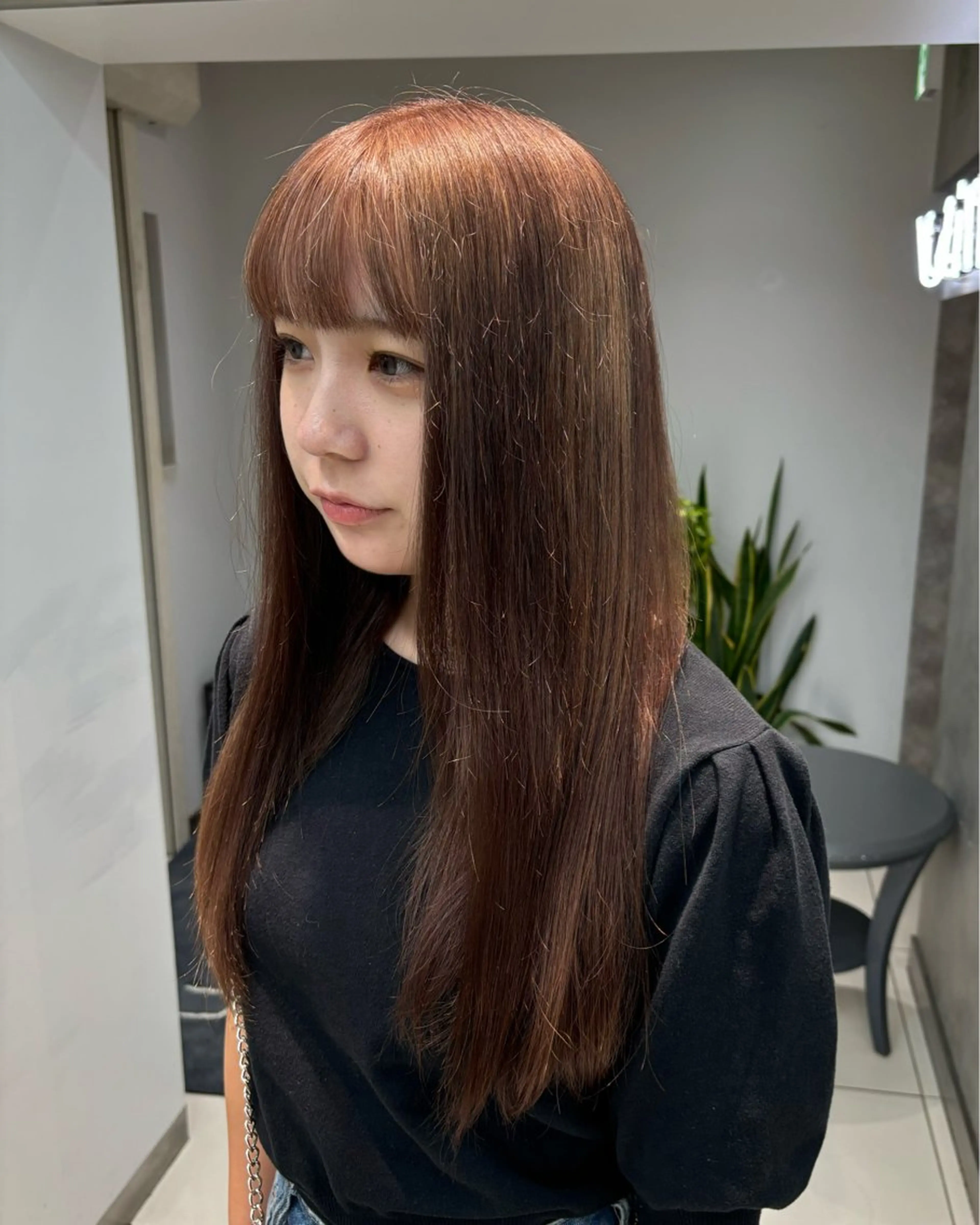 ミディアム カラー ヘアアレンジ ボブ/透明感ベージュ 🫧クルミ🌟のヘアスタイル