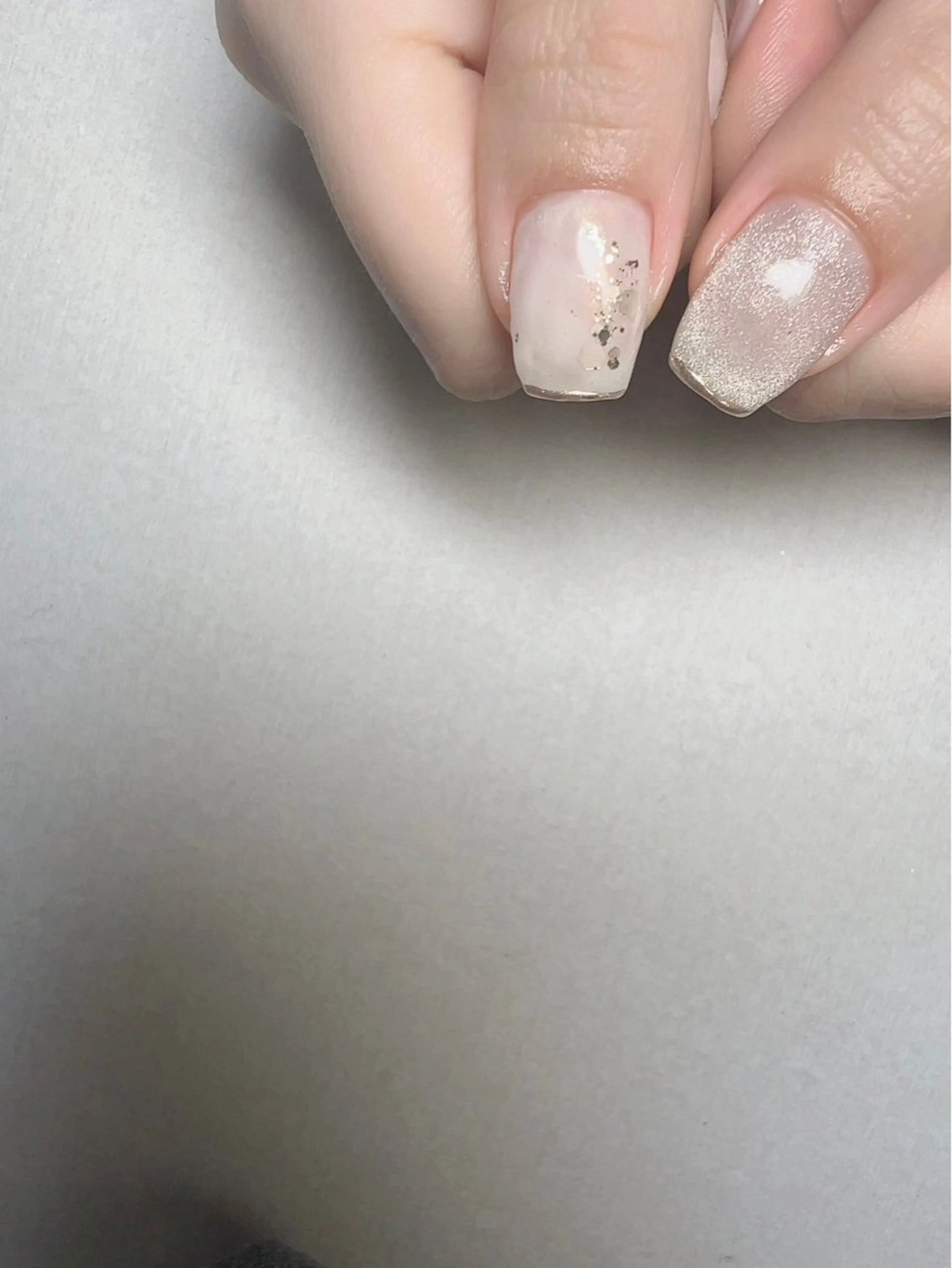 ネイル ジェルネイル 持ち込み ニュアンスネイル ブライダルネイル ホワイト irooo 21のネイルデザイン