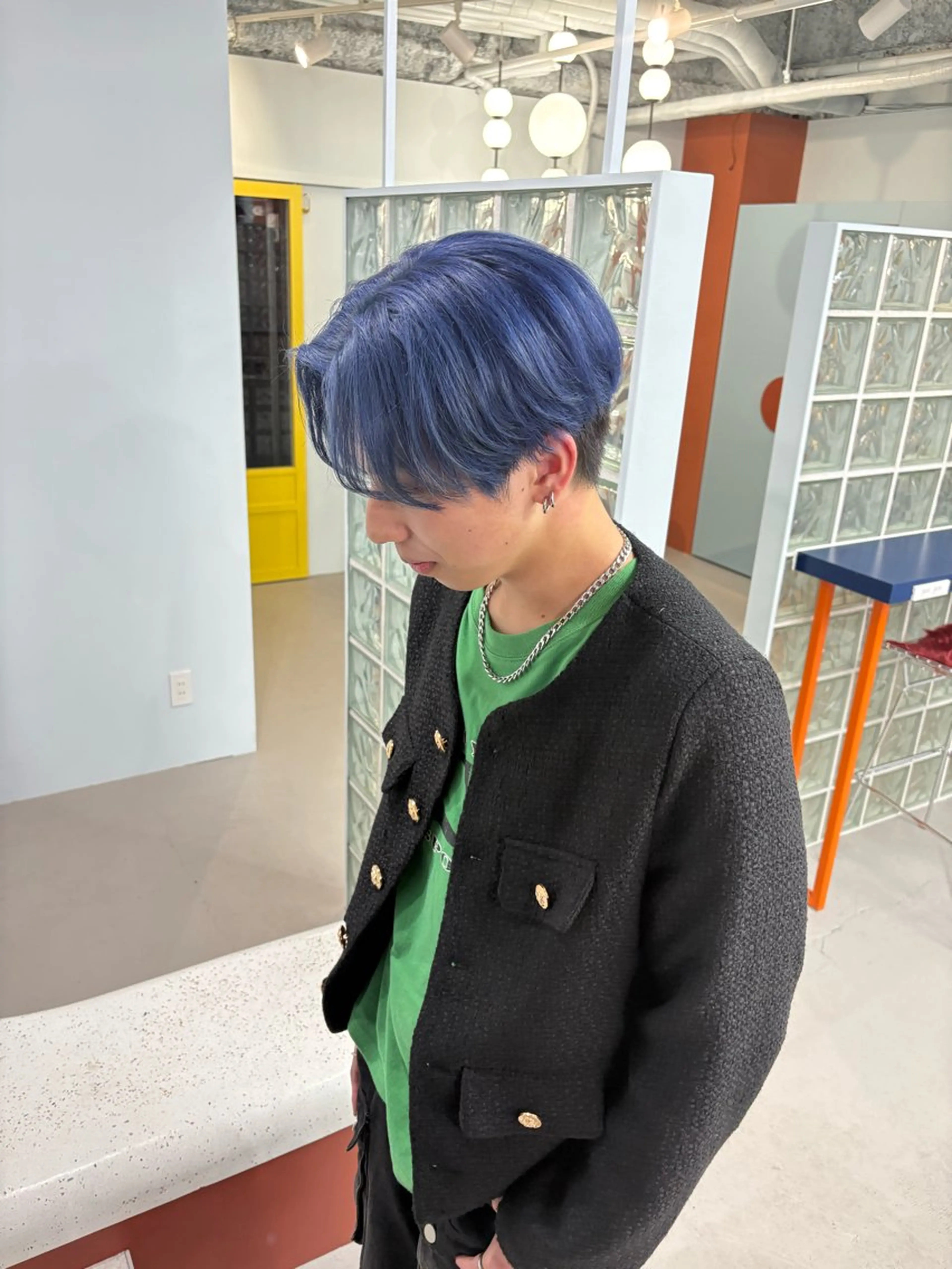 カラー ブルーカラー ヘアカラー qulim hair所属・【qulim】松尾 香透のヘアスタイル