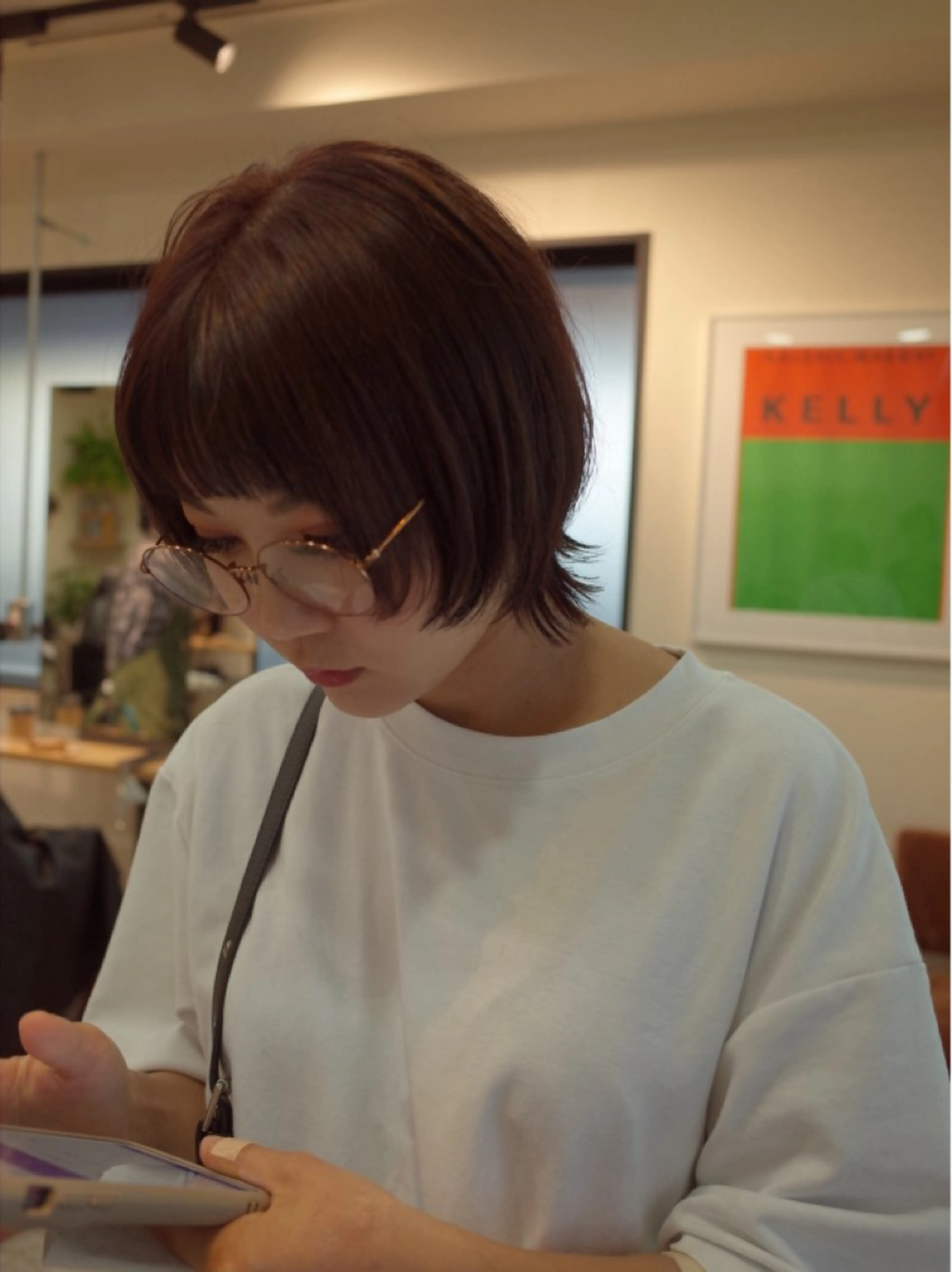 ショート カラー カット ヘアカラー ウルフ、ボブ美容師 今井のヘアスタイル