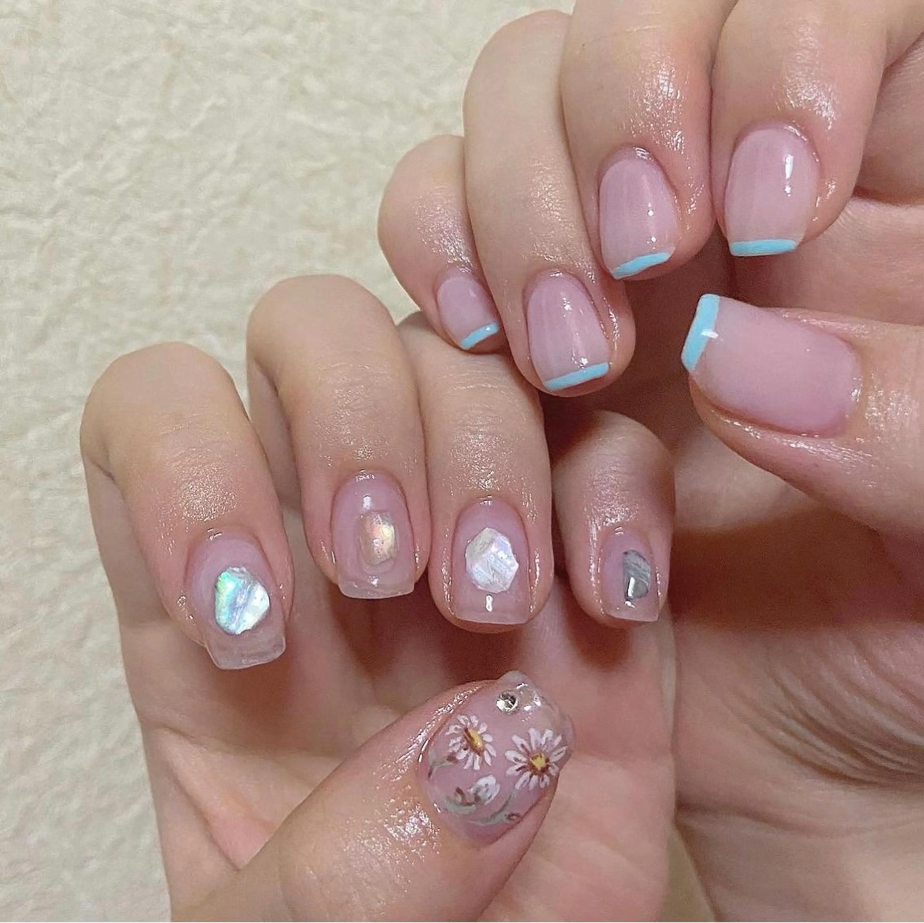 ネイル アートネイル シンプルネイル ハンドネイル 𝕄𝕚𝕪𝕦🤍 自由が丘⌇パラジェルのネイルデザイン