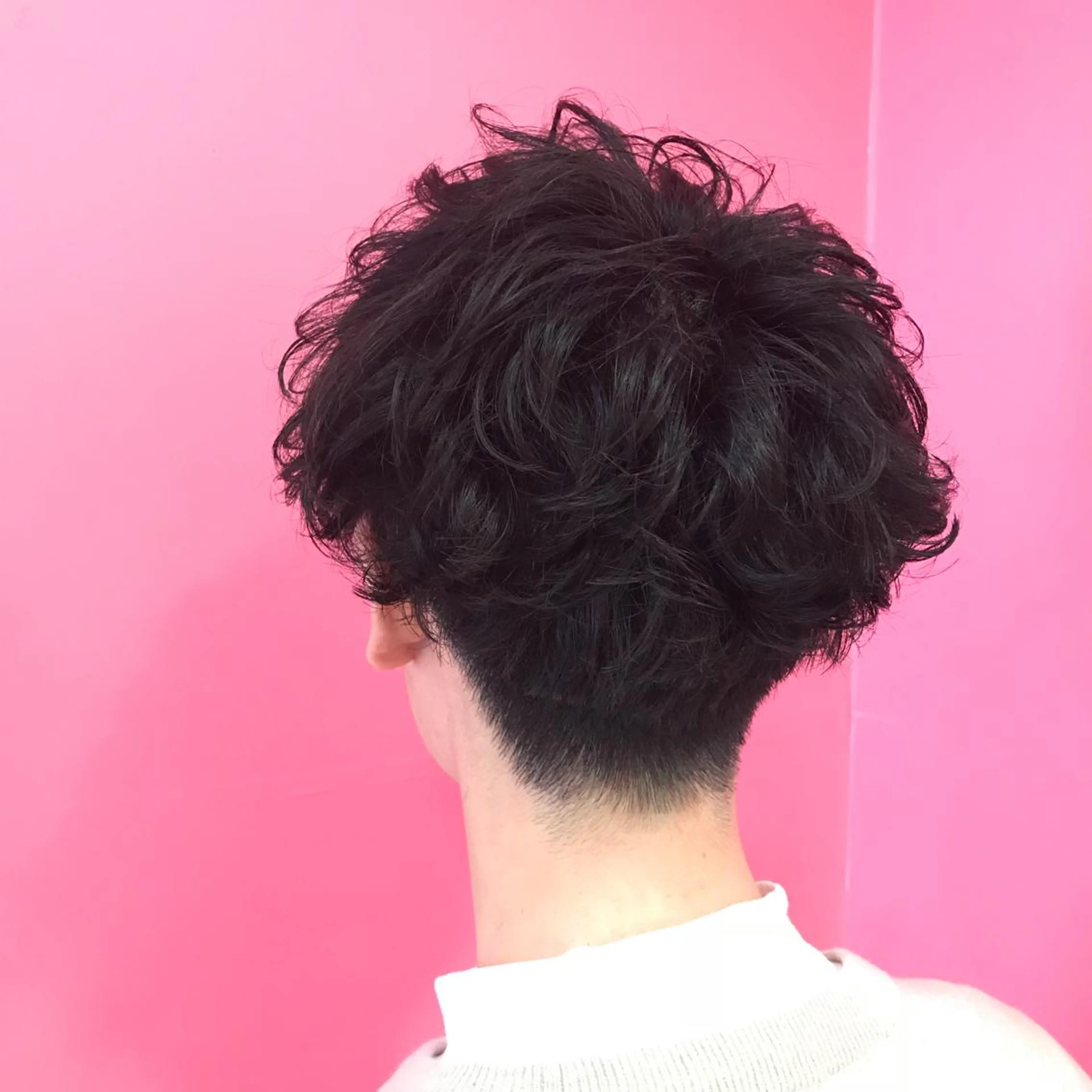 ショート パーマ メンズ マッシュ カット Vir by browのヘアスタイル