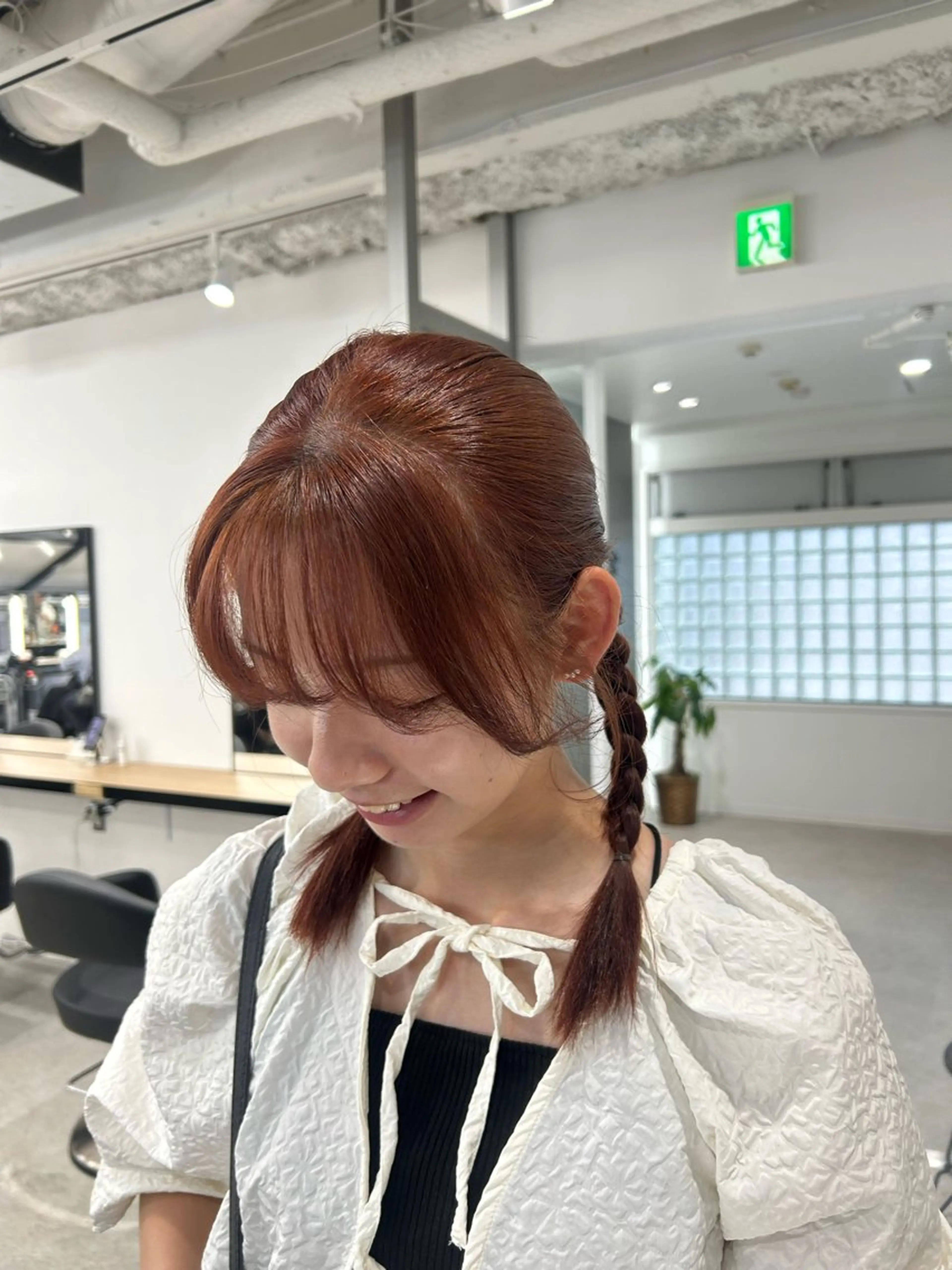 ミディアム カラー 愛結 暖色カラー🎀🩰のヘアスタイル