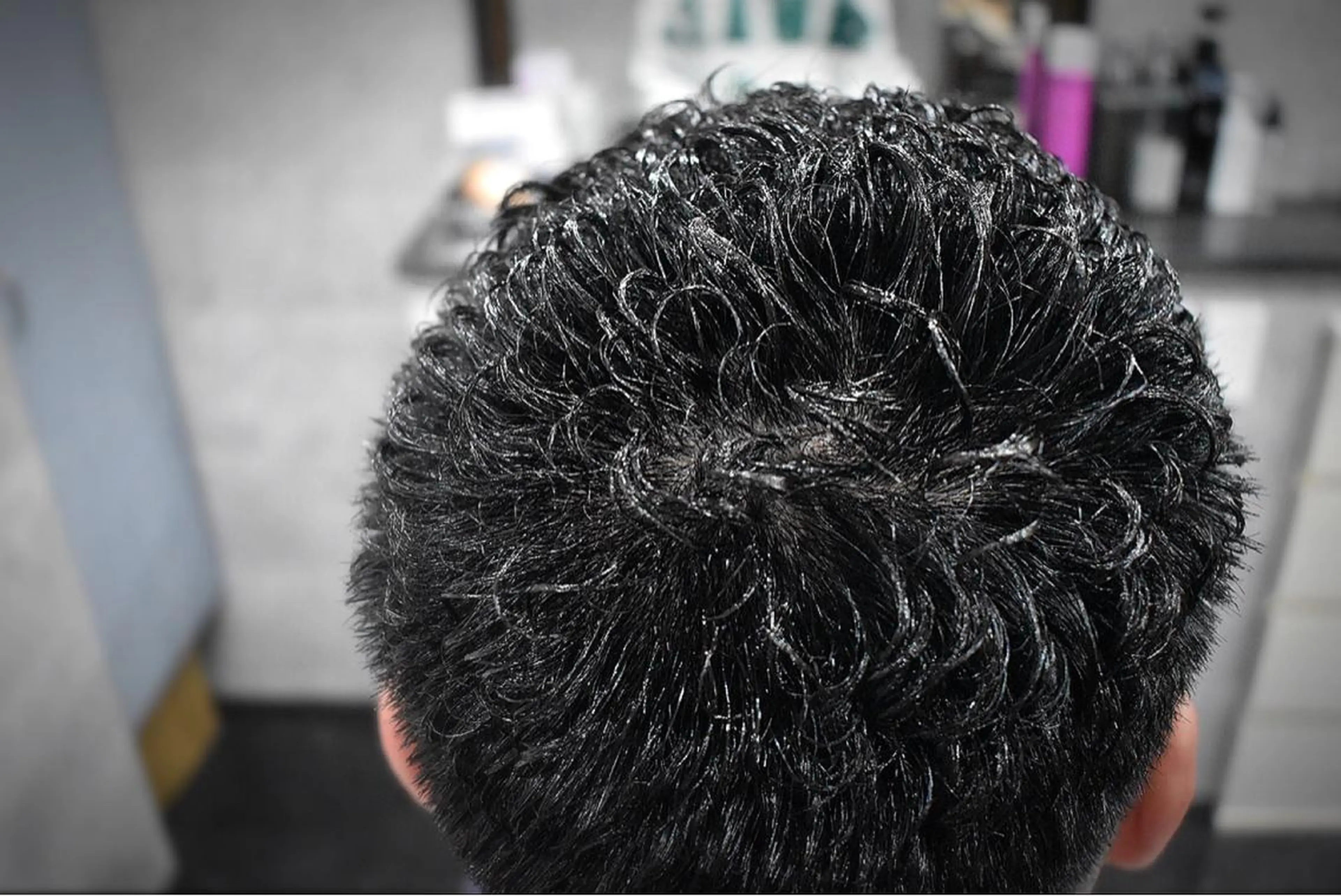 ショート パーマ ヘアアレンジ メンズ カット パーマ ヘアセット Bar Ber HouseLavie所属・中西 将斗のヘアスタイル