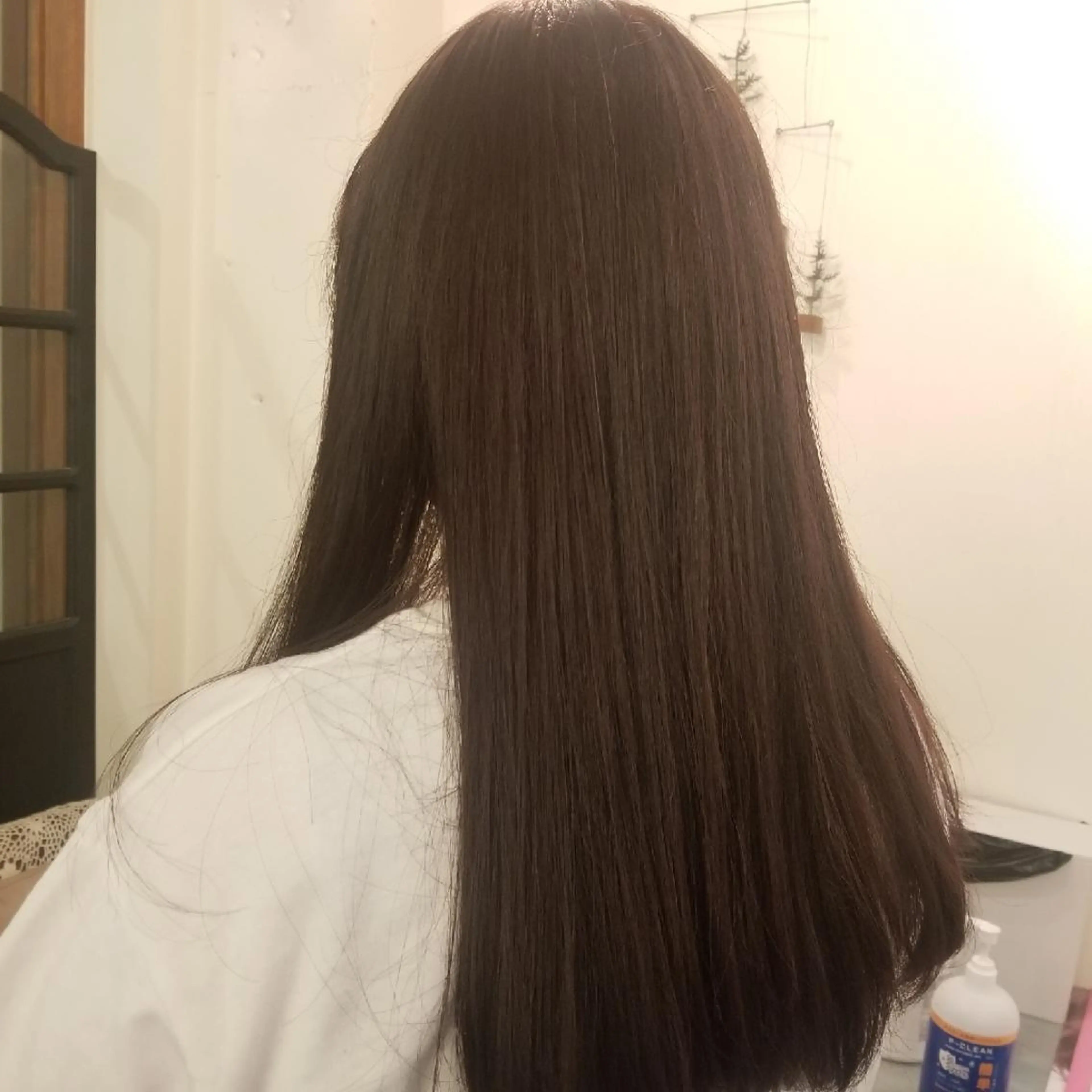 ロング カラー ブラウンカラー ピンクカラー ピンクブラウン くせ毛 トリートメント カット 縮毛矯正 Hazumi Ayanoのヘアスタイル