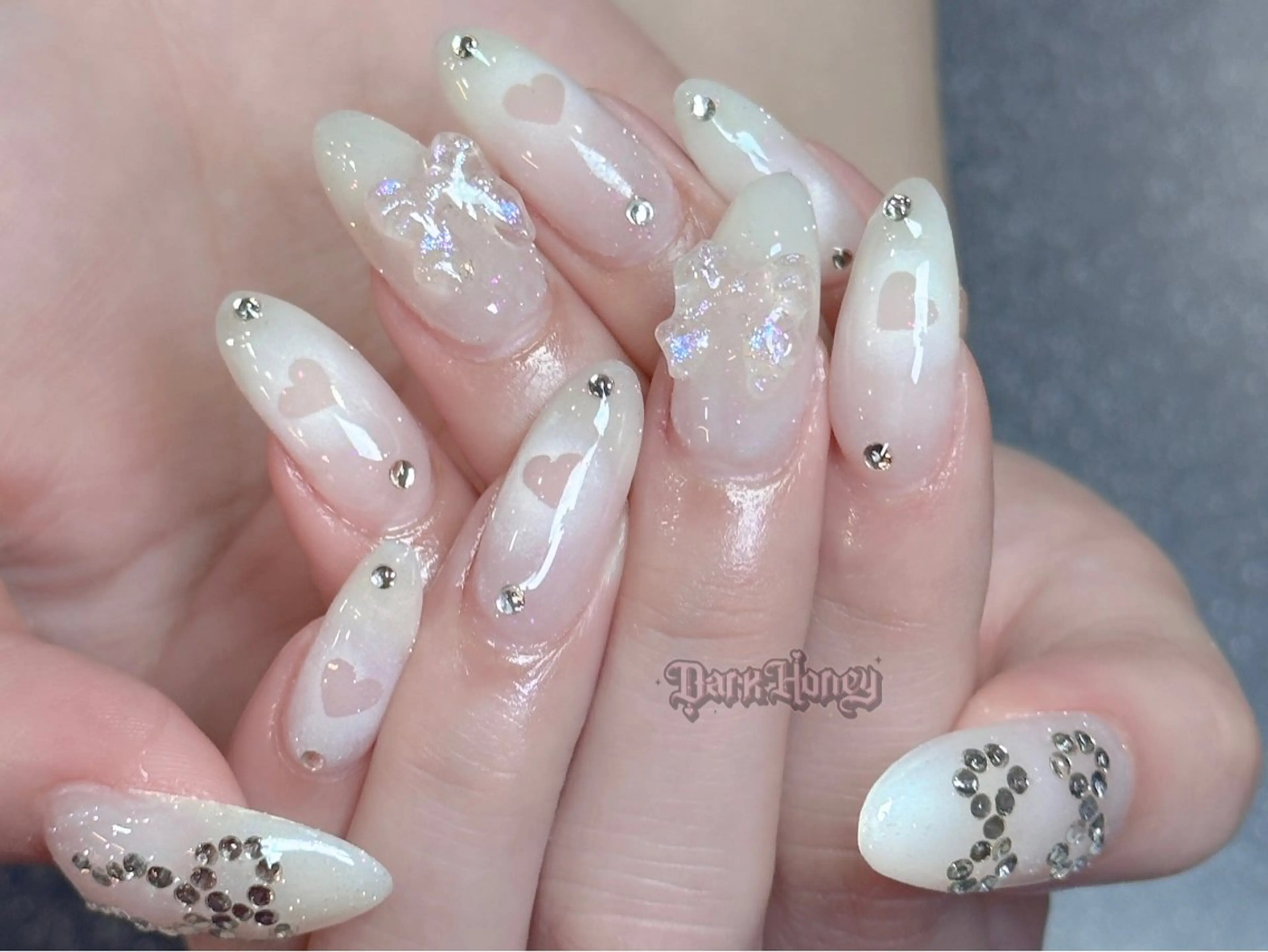 ネイル ハンドネイル Dark honey スカルプ専門原宿店のネイルデザイン