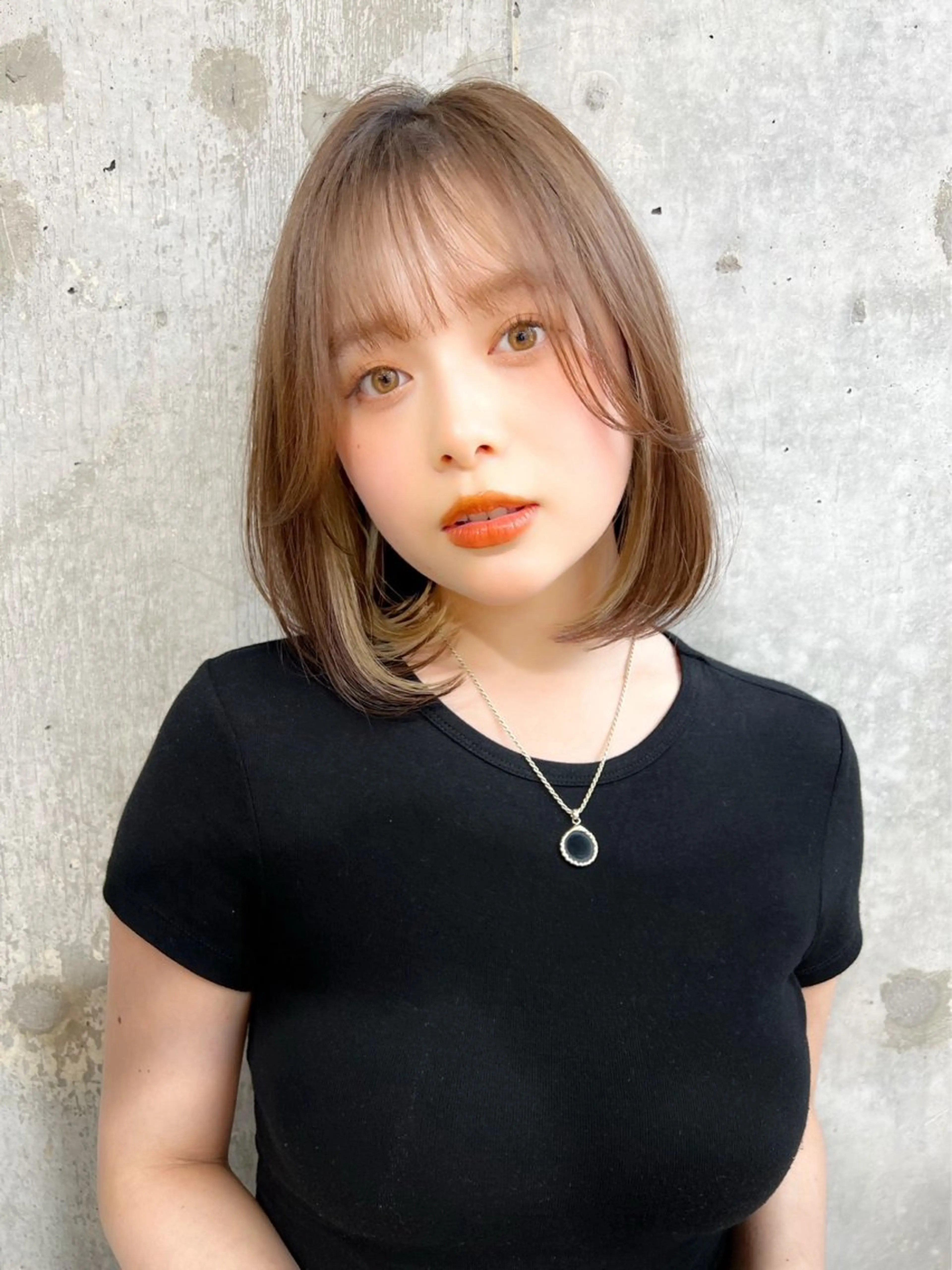 ショート カラー バレイヤージュ ブリーチ ケアブリーチ ダブルカラー ハイライトカラー 髪質改善サロン Sea shinjuku 新宿南口所属・✨韓国ボブ/ショート ✨️髪質改善/ナナミのヘアスタイル