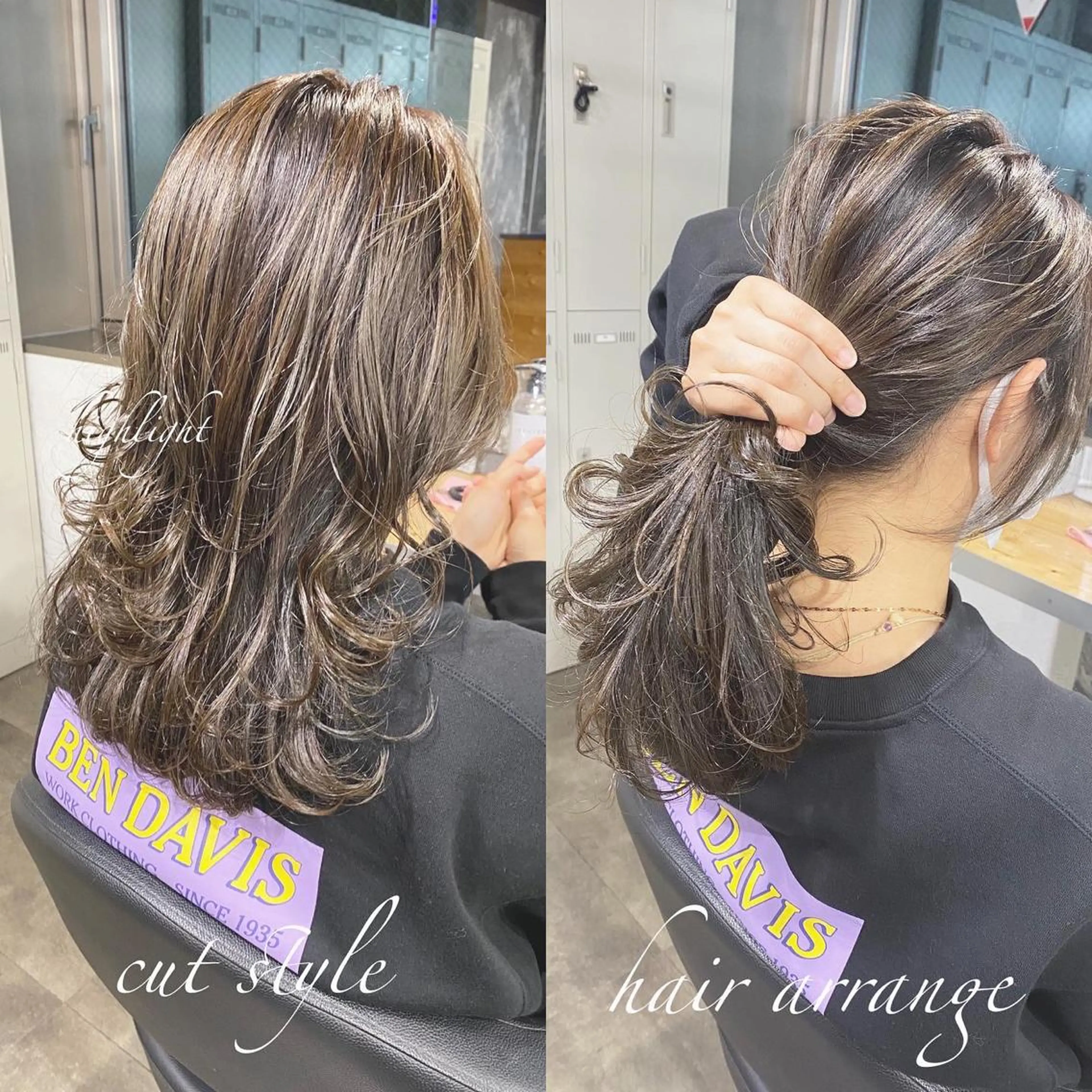 ミディアム カラー パーマ ヘアアレンジ キッズ ネイル マツエク・マツパ ハイライトカラー ハイライト 似合わせカット Rene'所属・当日予約⭕️ JUNYAのヘアスタイル