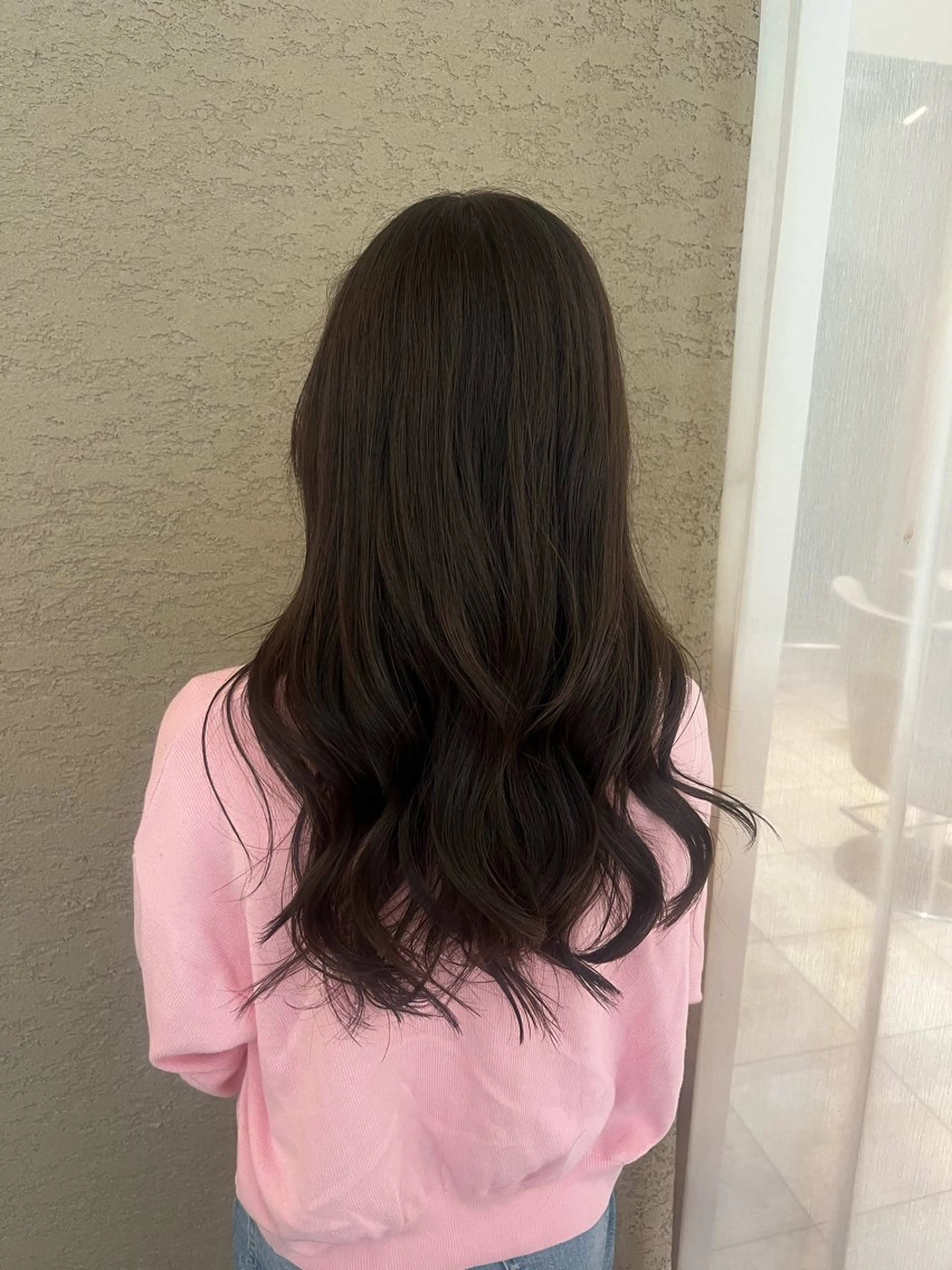 ロング カラー ブラウンカラー ダークブラウン Befine becs所属・伊達 友紀乃のヘアスタイル