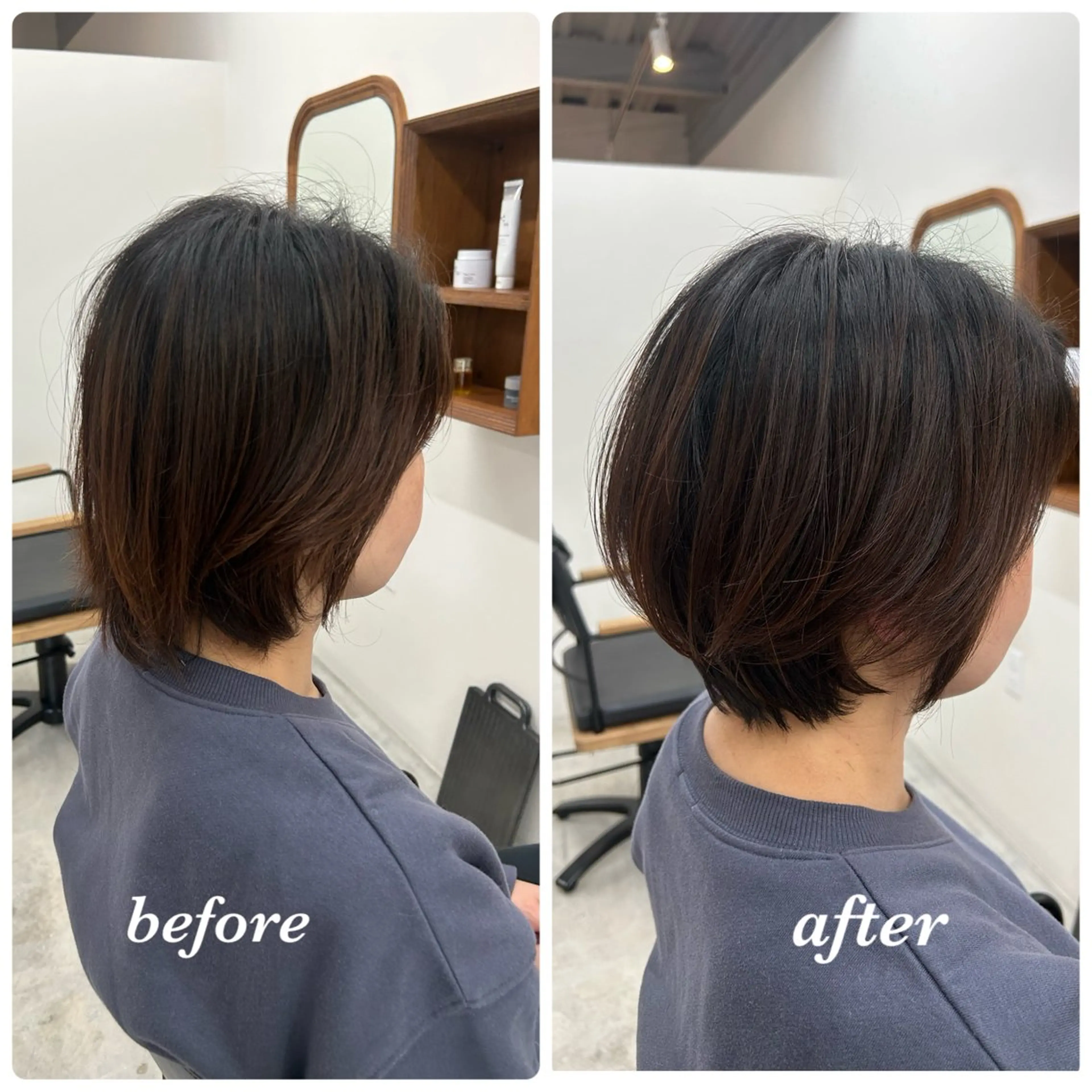 本日限定ショートボブカットモデルの写真