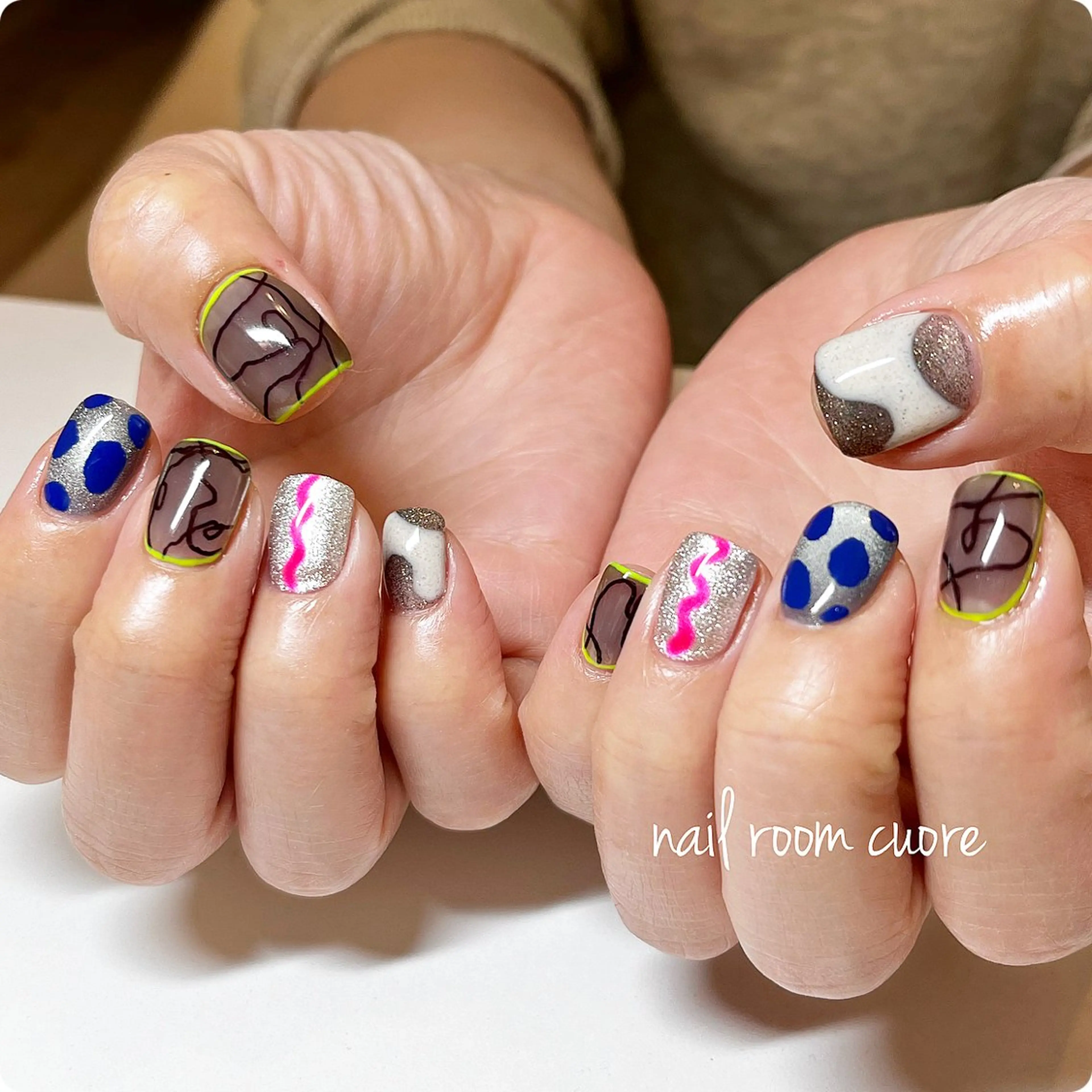 ネイル 持ち込み ハンドネイル nail room  cuore所属・松尾 典子のネイルデザイン