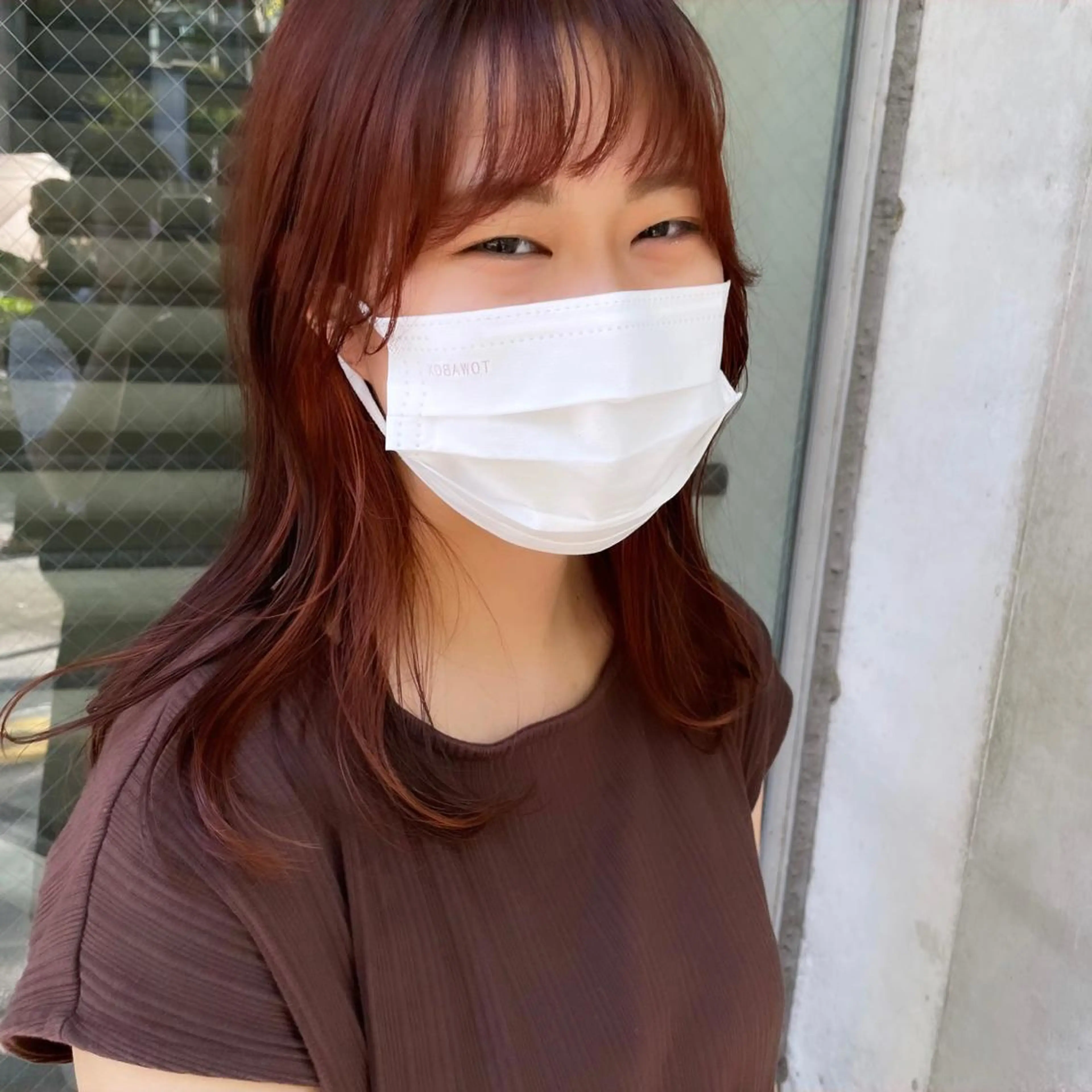 セミロング カラー ブリーチ 濱本 新奈 / 髪質改善パーマのヘアスタイル