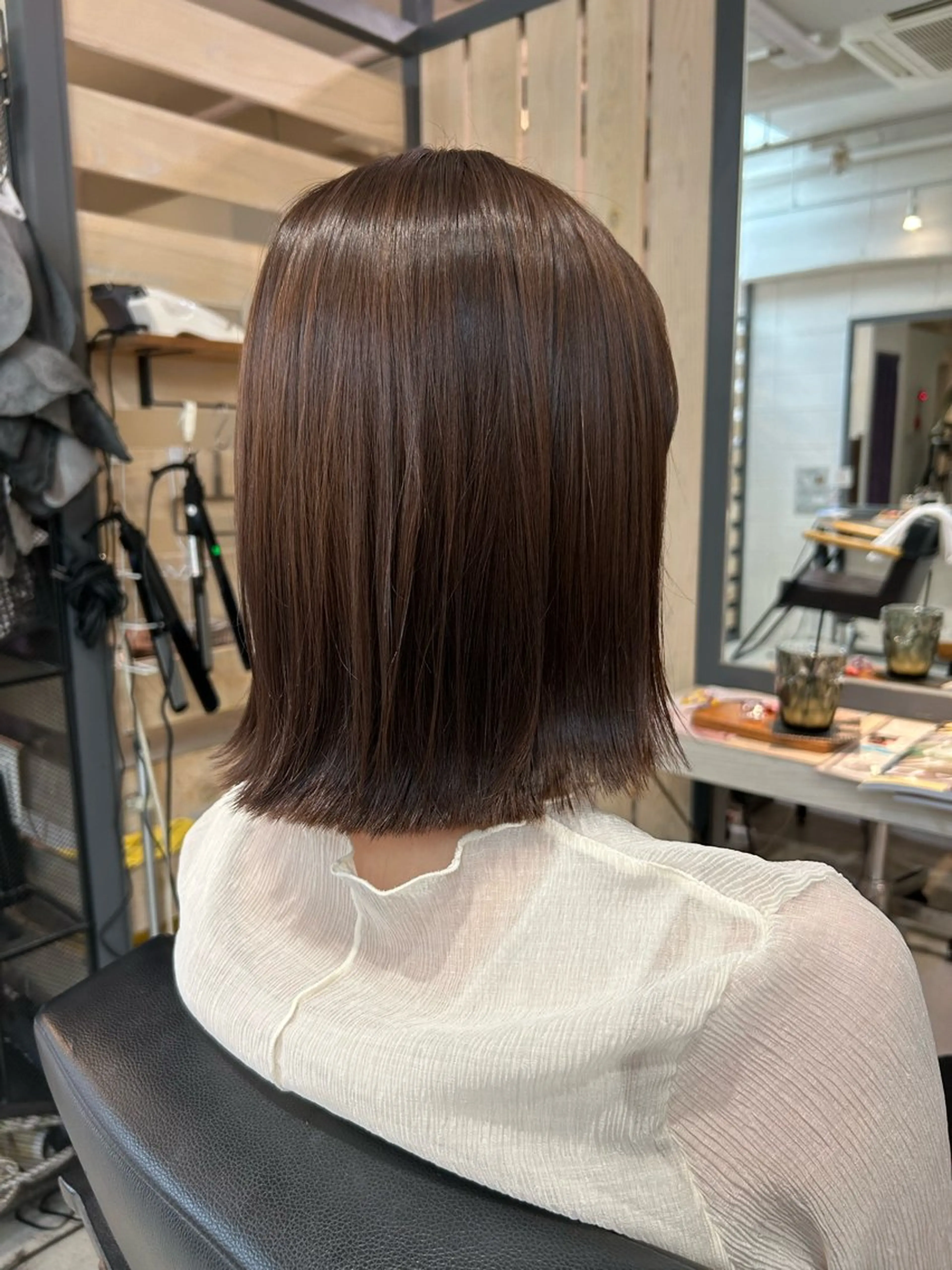 ミディアム カラー RISE HAIR BRAND 豊中所属・森 京加のヘアスタイル