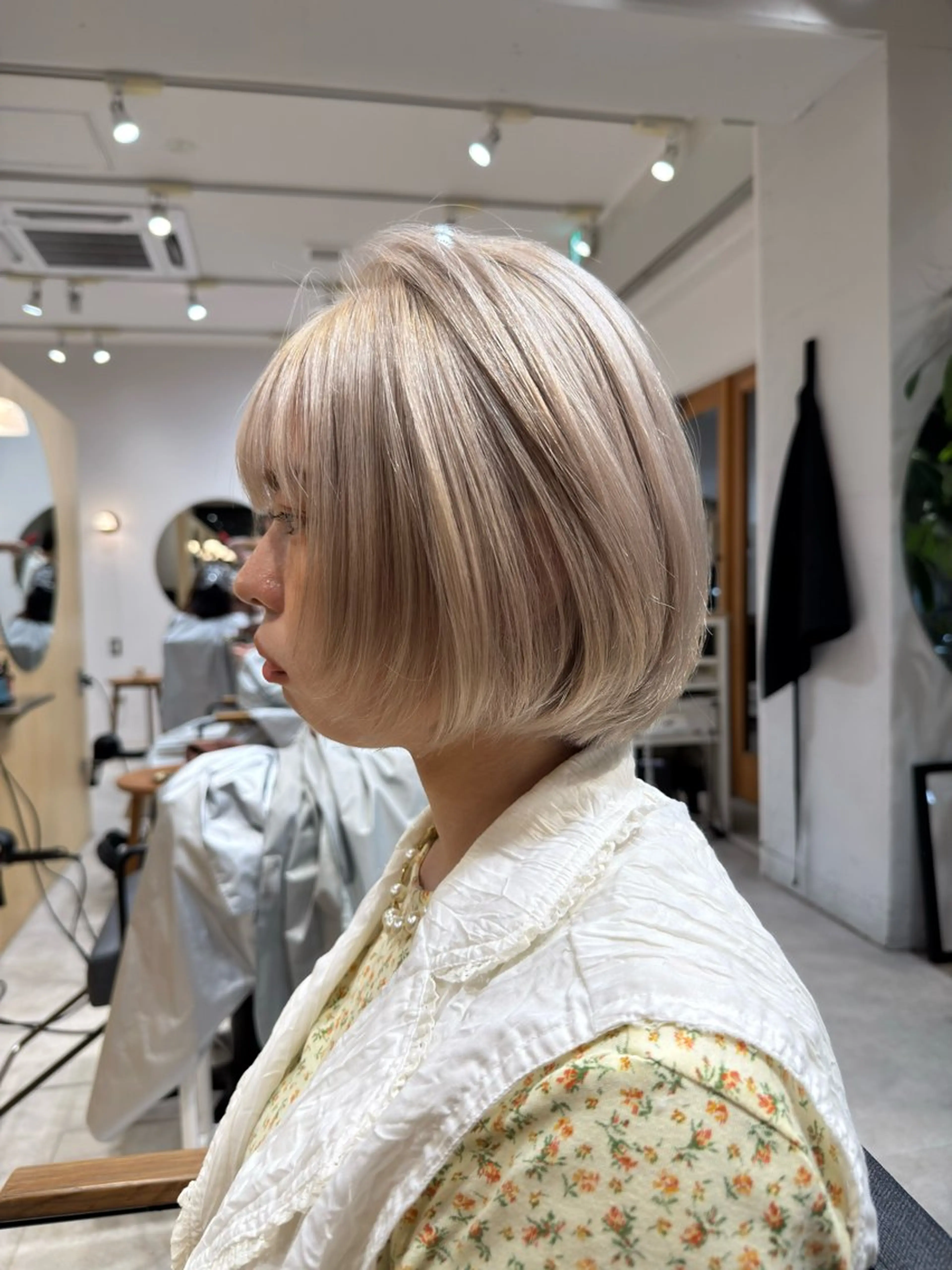 ショート カラー Stam所属・パーマ/ボブ /ブリーチ チヒロのヘアスタイル