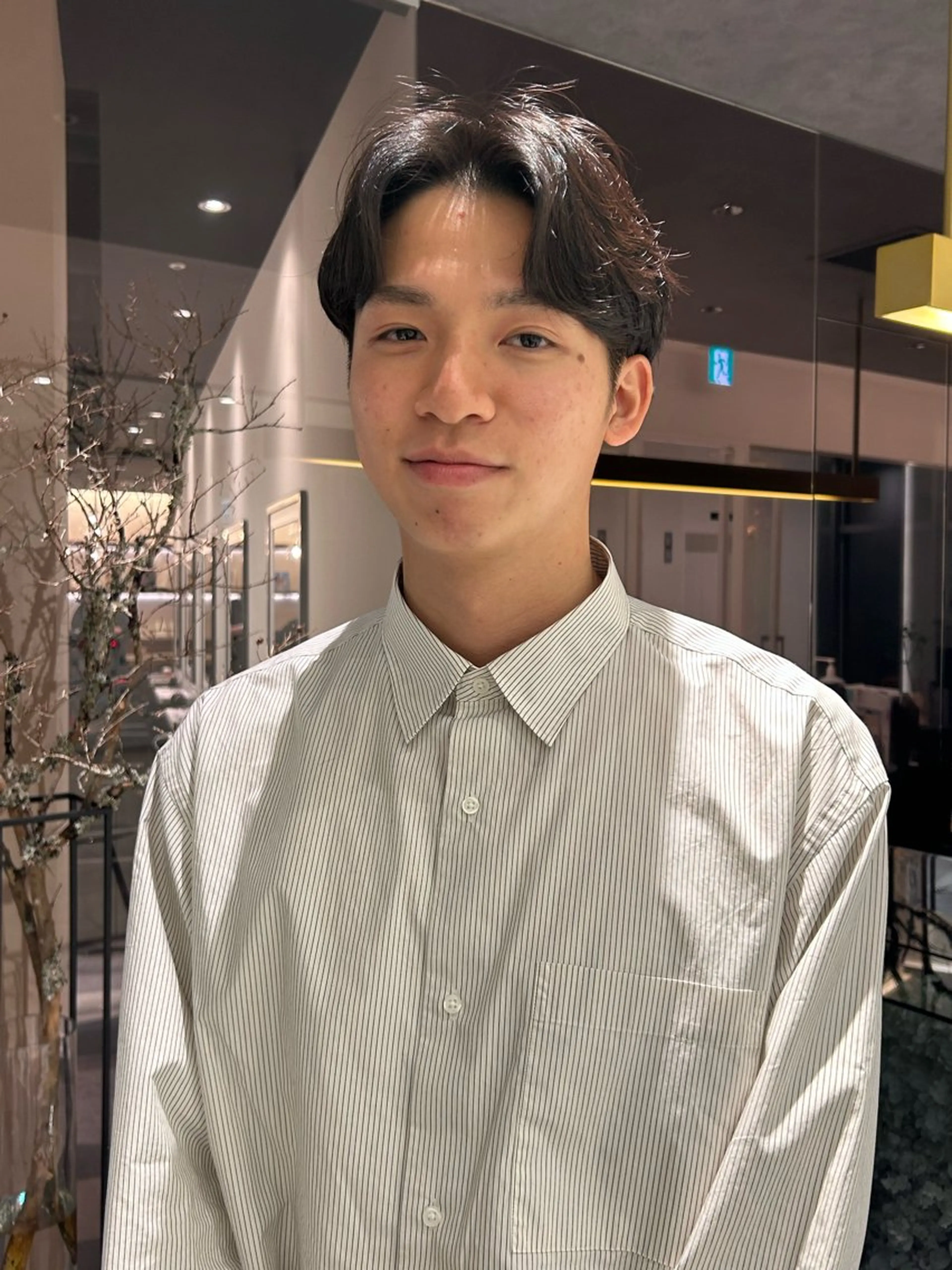 パーマ メンズ カット パーマ 中原 優美のヘアスタイル