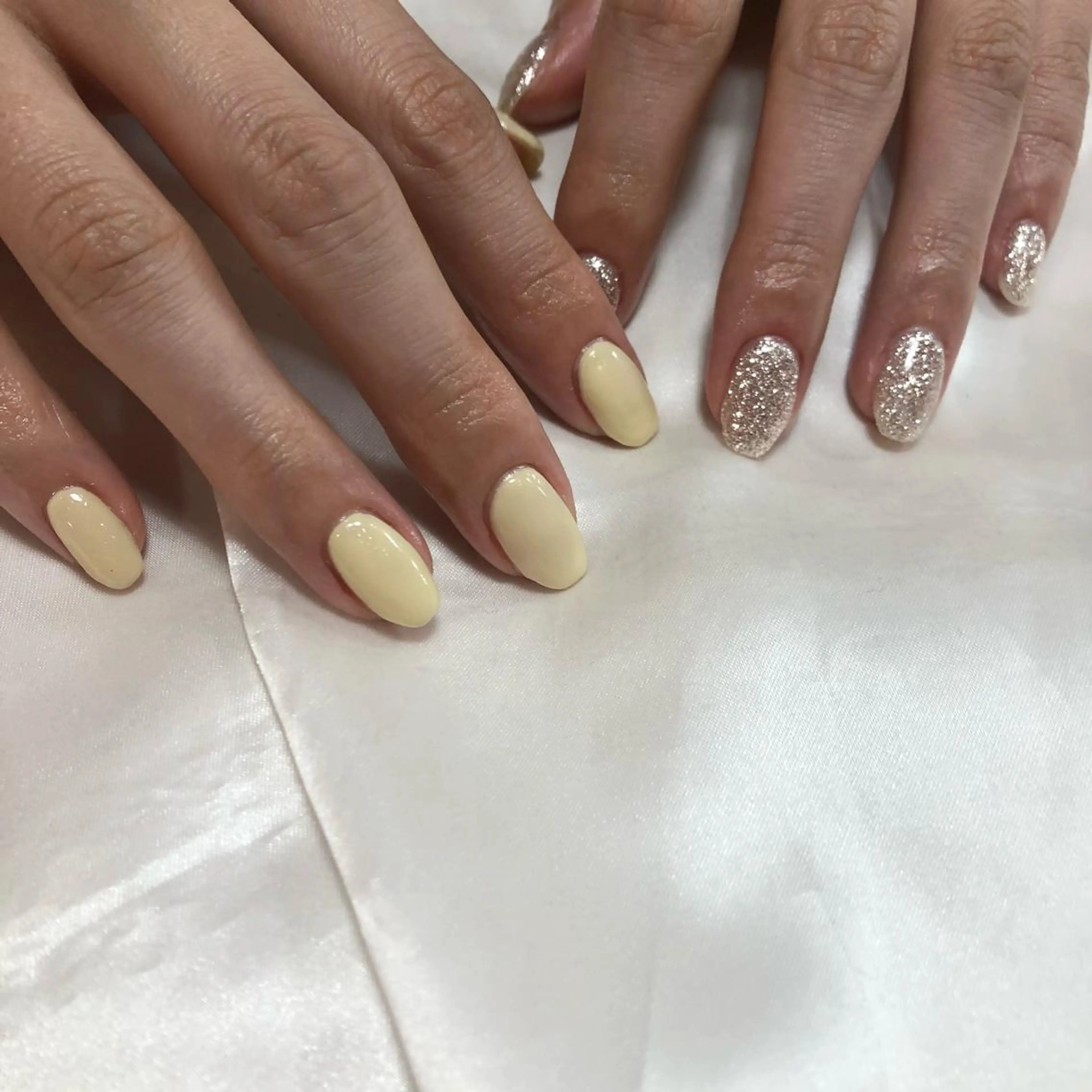 ネイル ワンカラーネイル パステルネイル 黄色 Ibuki 🎀仙台パルコ🎀のネイルデザイン