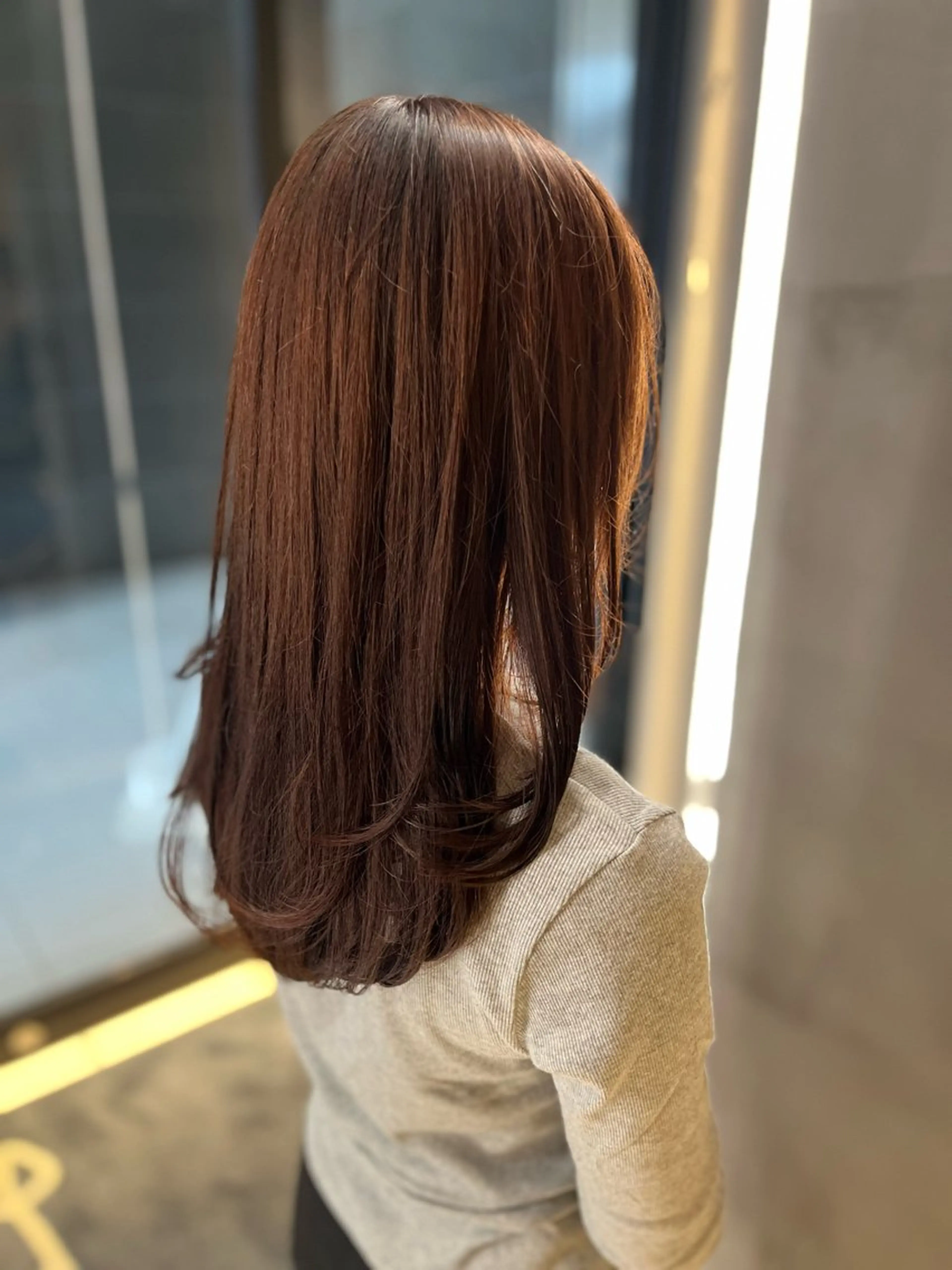 セミロング カット ヘアカラー トリートメント AYU (ému) 伏見/髪質改善のヘアスタイル