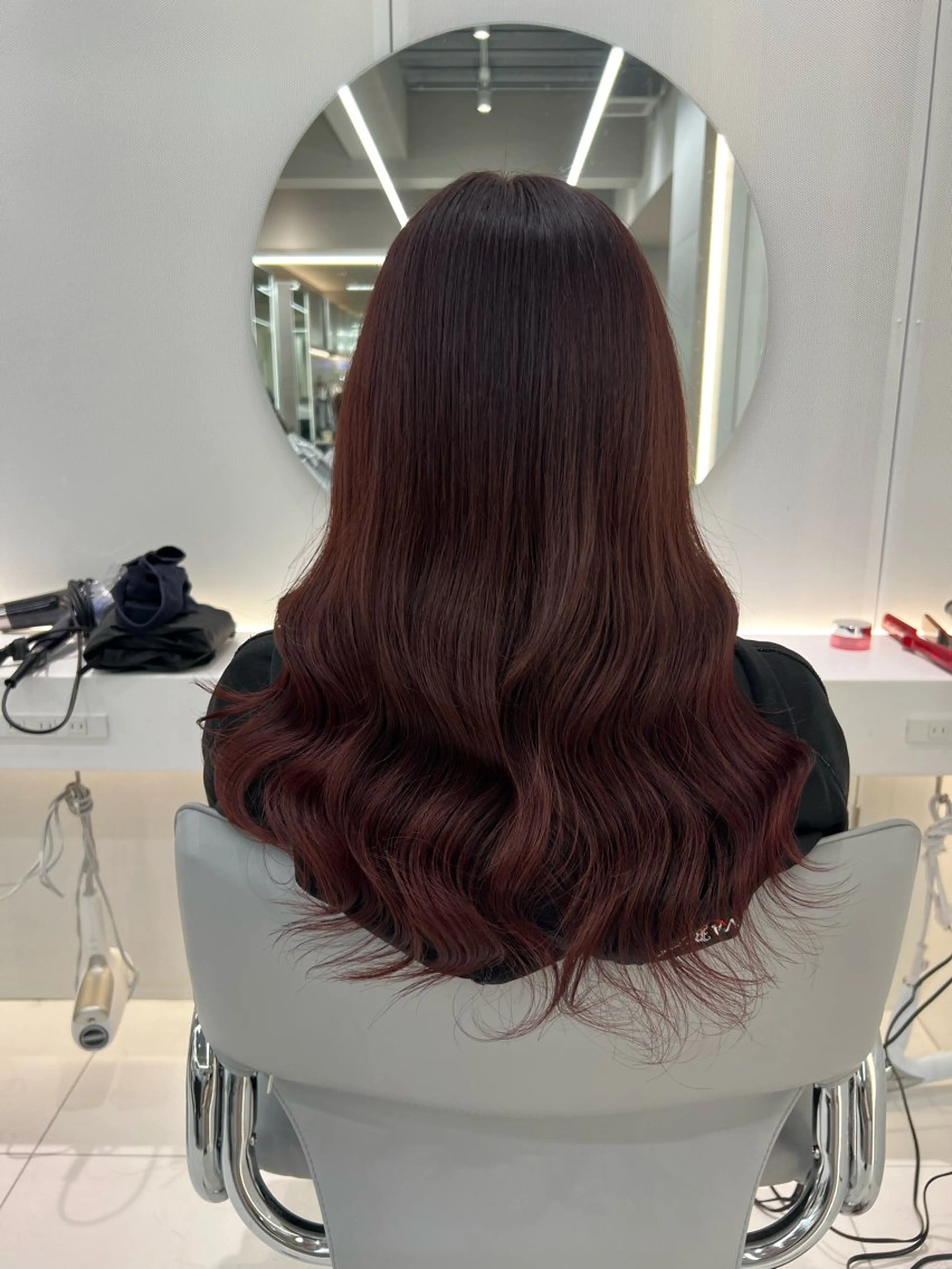 セミロング カラー ヘアアレンジ シールエクステ アッシュ バレイヤージュ ベージュカラー 黒髪 ヘアカラー トリートメント ar+ ❤︎ maiのヘアスタイル