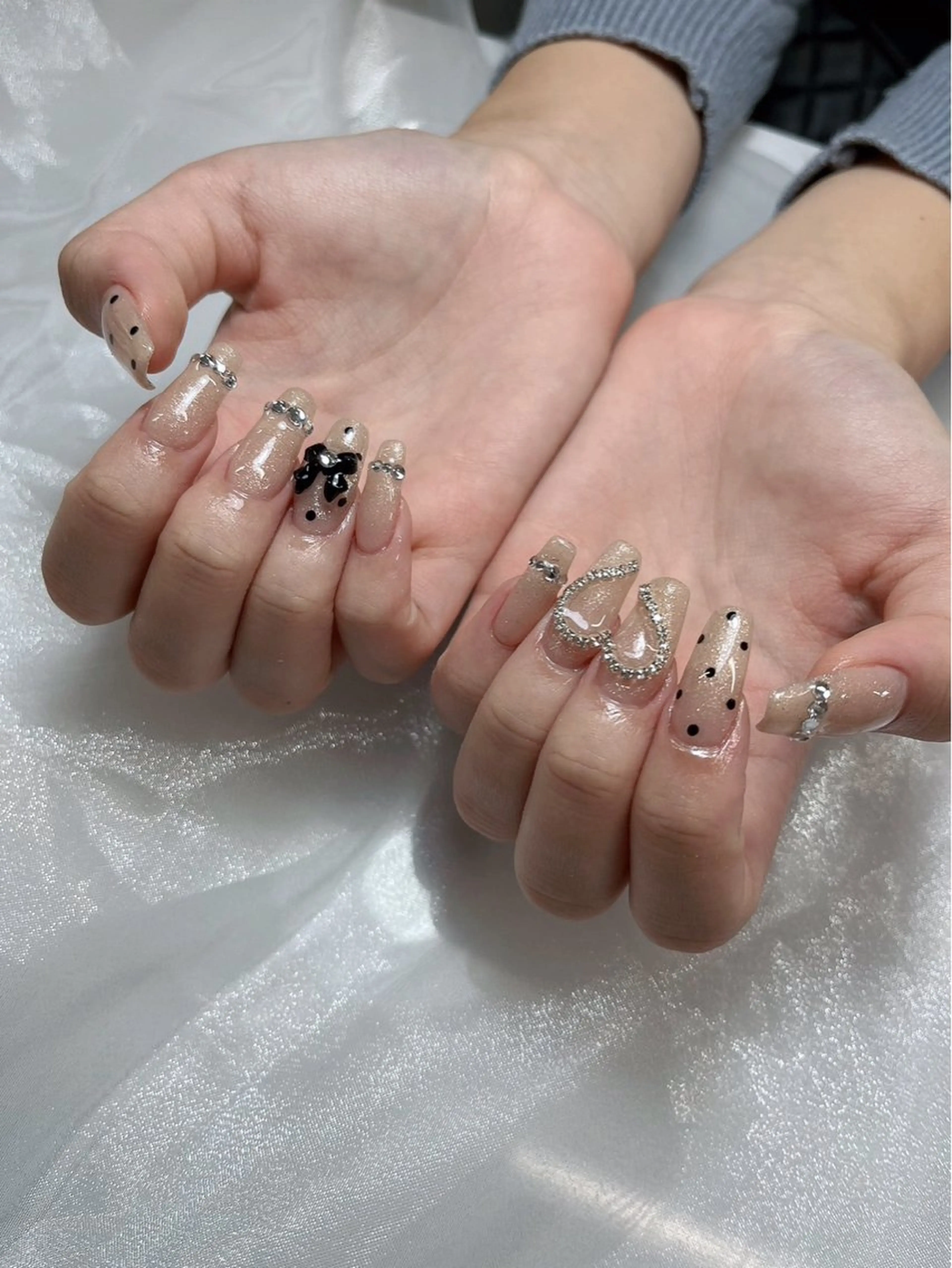 ネイル candy nail 韓国風ワンホンネイルのネイルデザイン