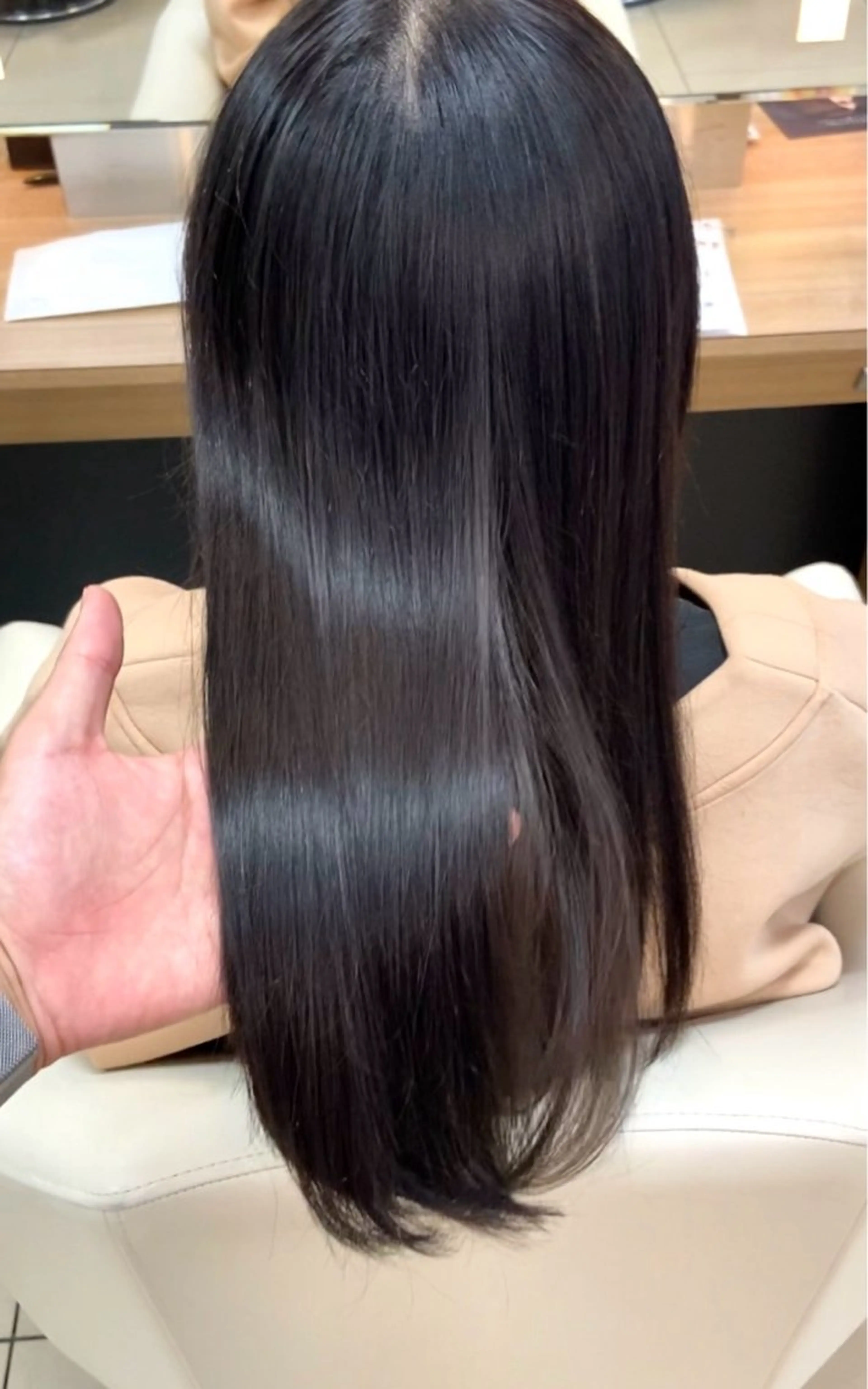 ロング ショートボブ ボブ くびれヘア ハイライト 髪質改善 髪質改善・酸性・ ストレート　Maruのヘアスタイル