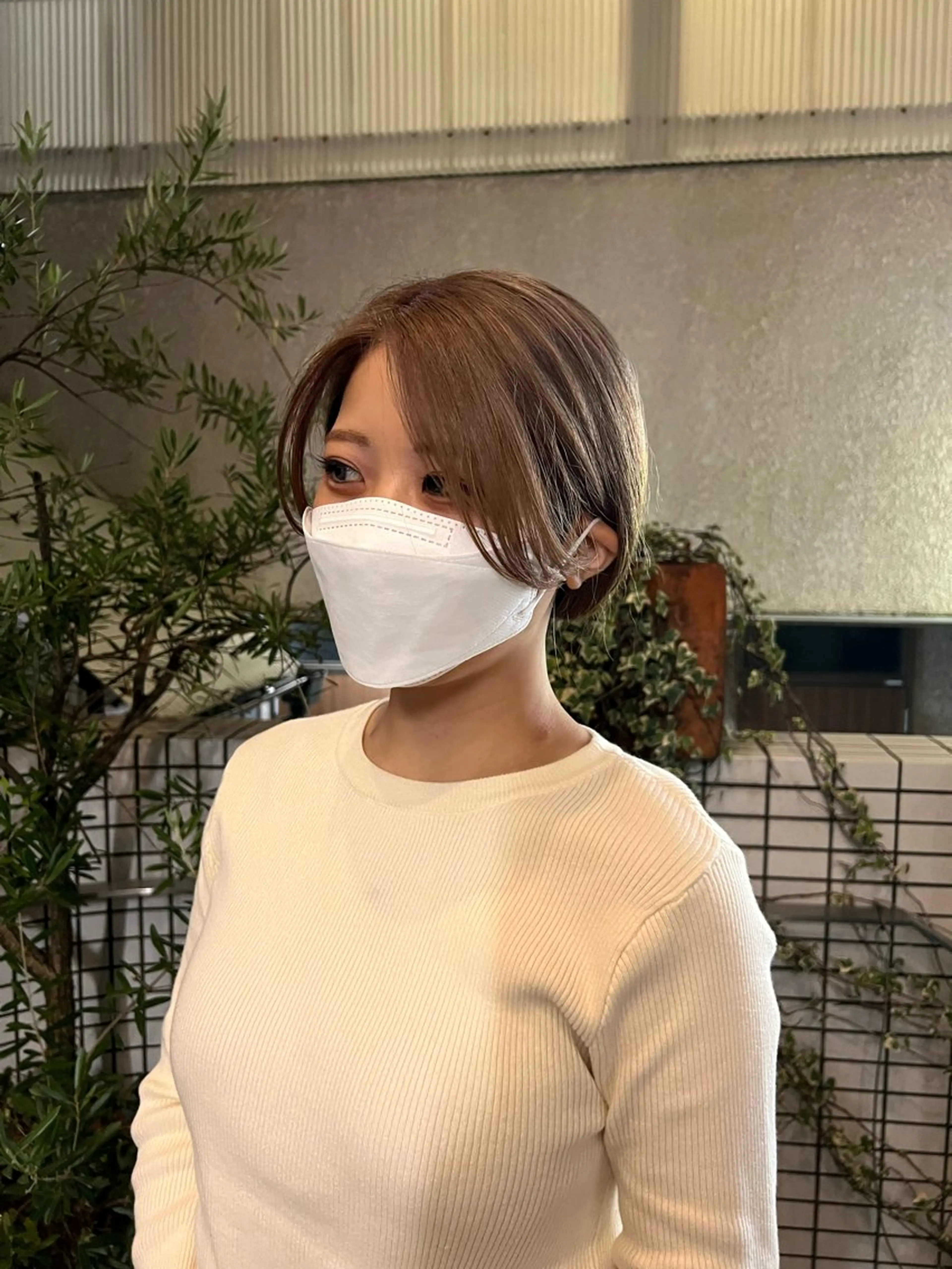 カラー ブリーチ ヘアカラー トリートメント SASAnagano 堀内未梨のヘアスタイル