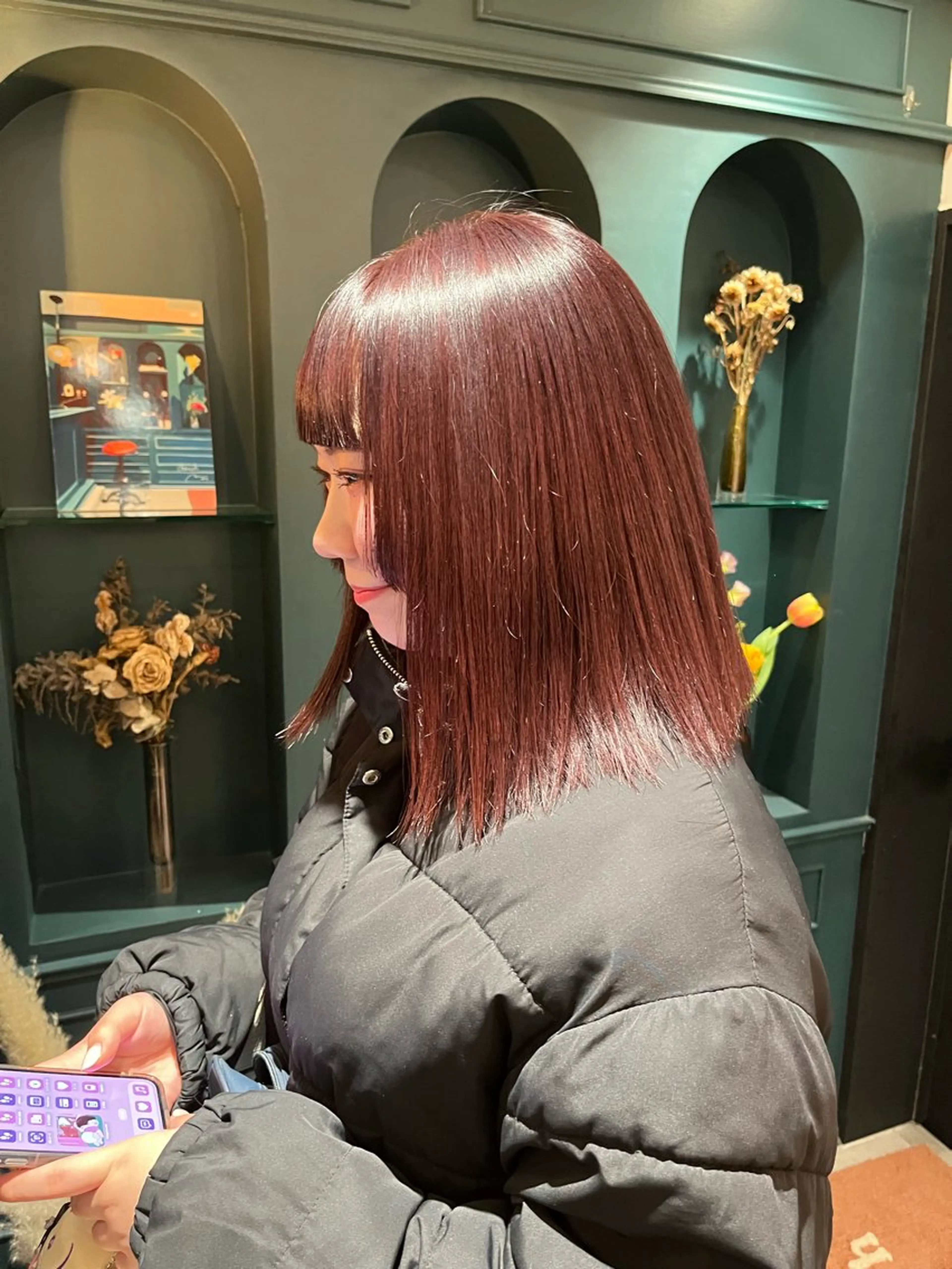 ミディアム カラー ヘアカラー 🍊暖色カラー🍊 sakuraのヘアスタイル