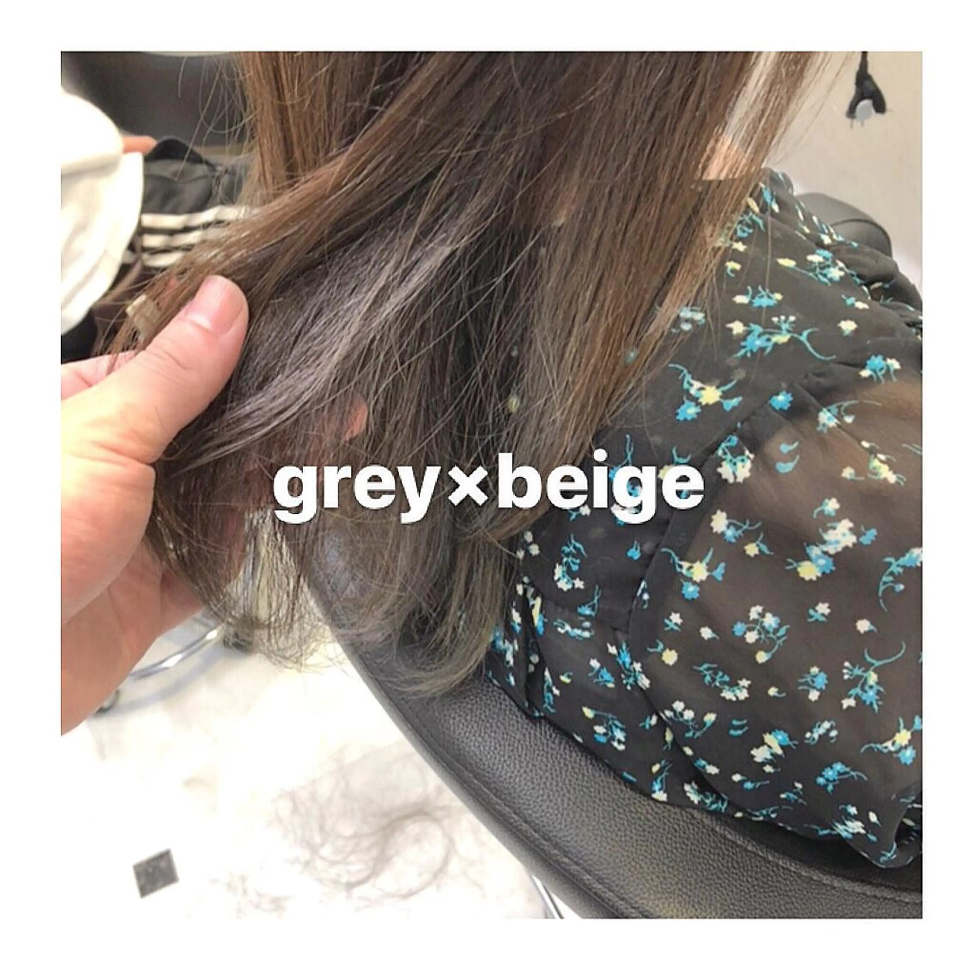 ミディアム カラー ブリーチ グレージュ カット ヘアカラー ハイトーン特化🌟 仲川和人のヘアスタイル