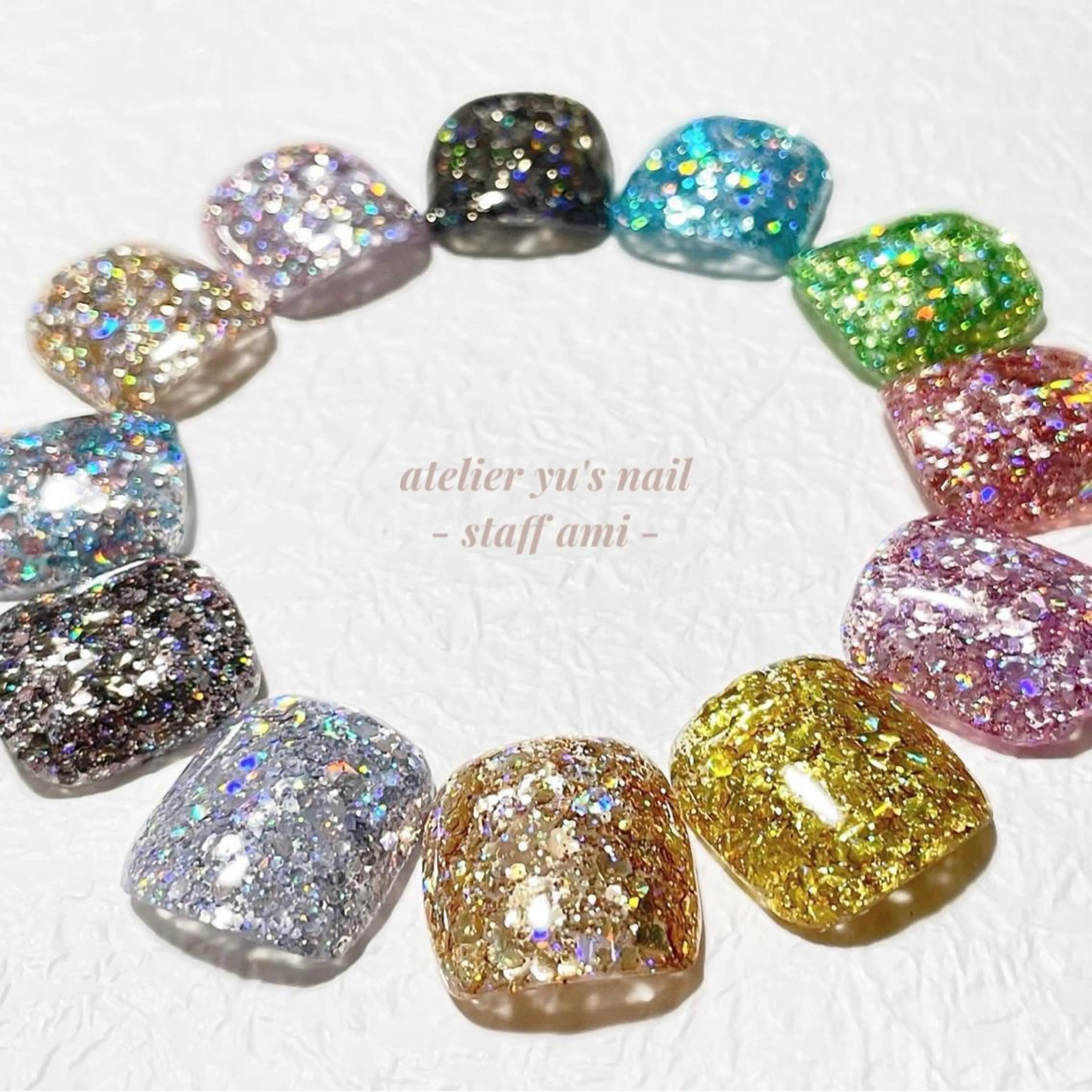 ネイル アートネイル フットネイル ワンカラーネイル シンプルネイル atelier yu's nail所属・atelier yu's nailのネイルデザイン