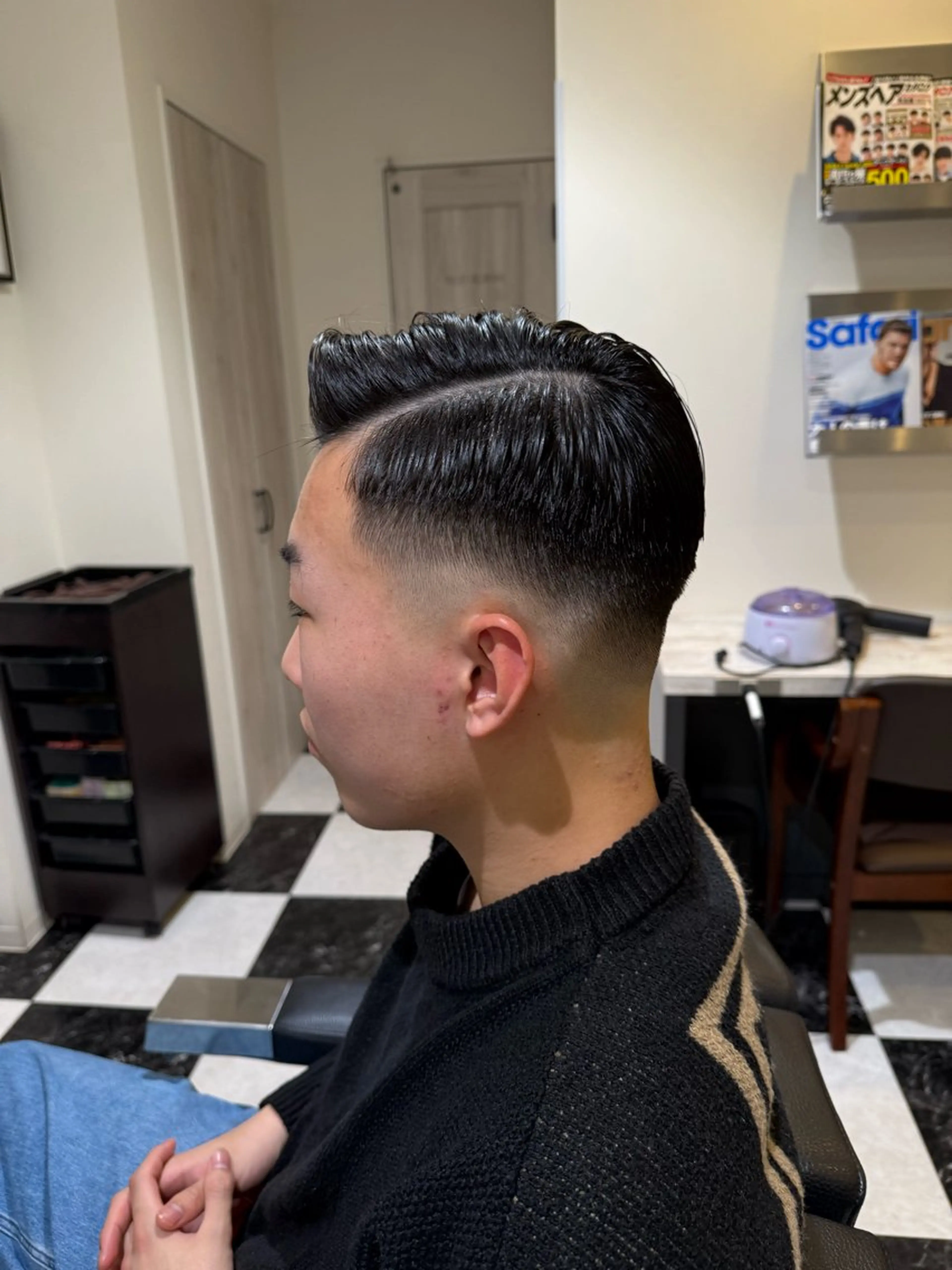 ショート メンズ カット 似合わせカットパーマ 長峯丈士のヘアスタイル