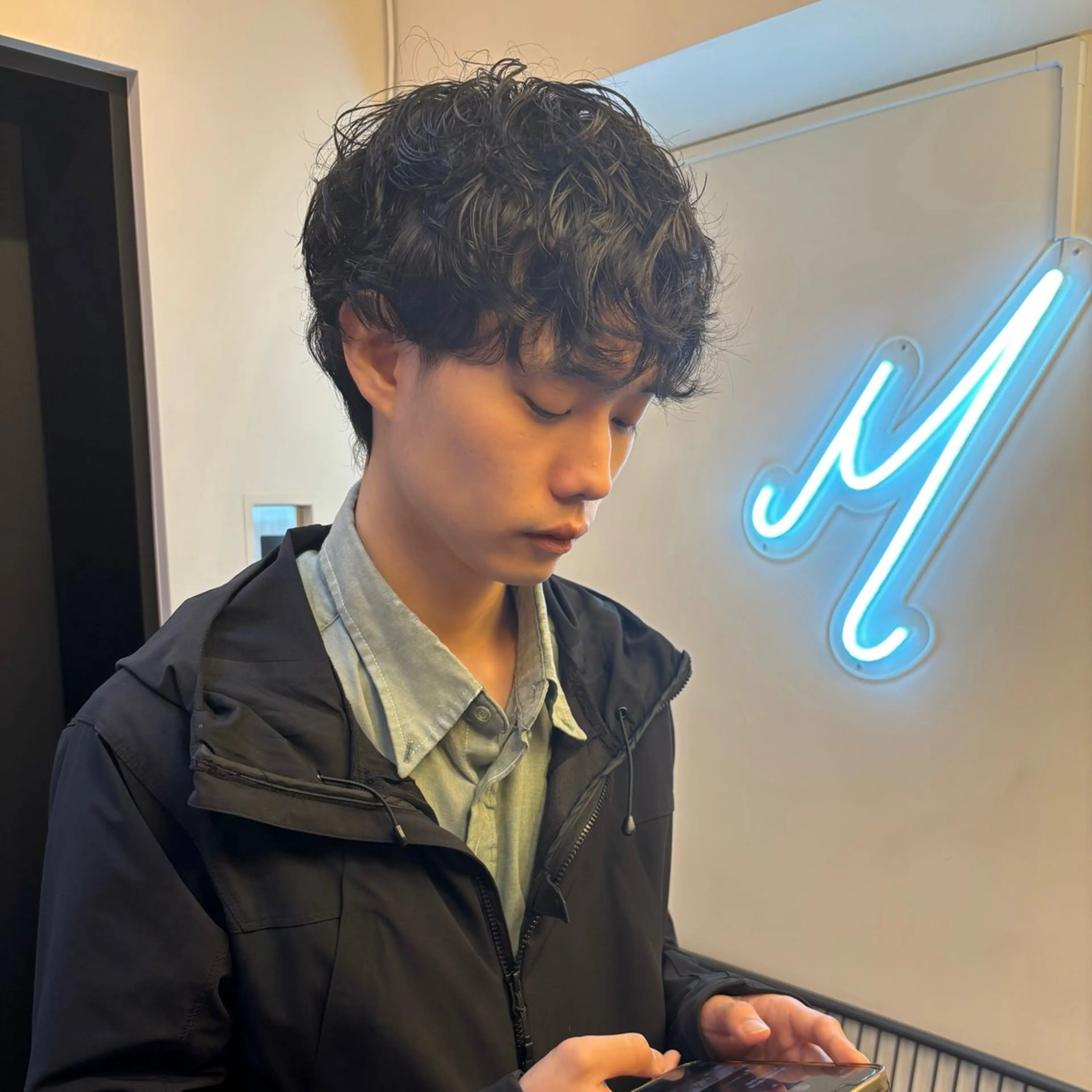 パーマ メンズ カット パーマ メンズ、艶髪 Minato🍇のヘアスタイル