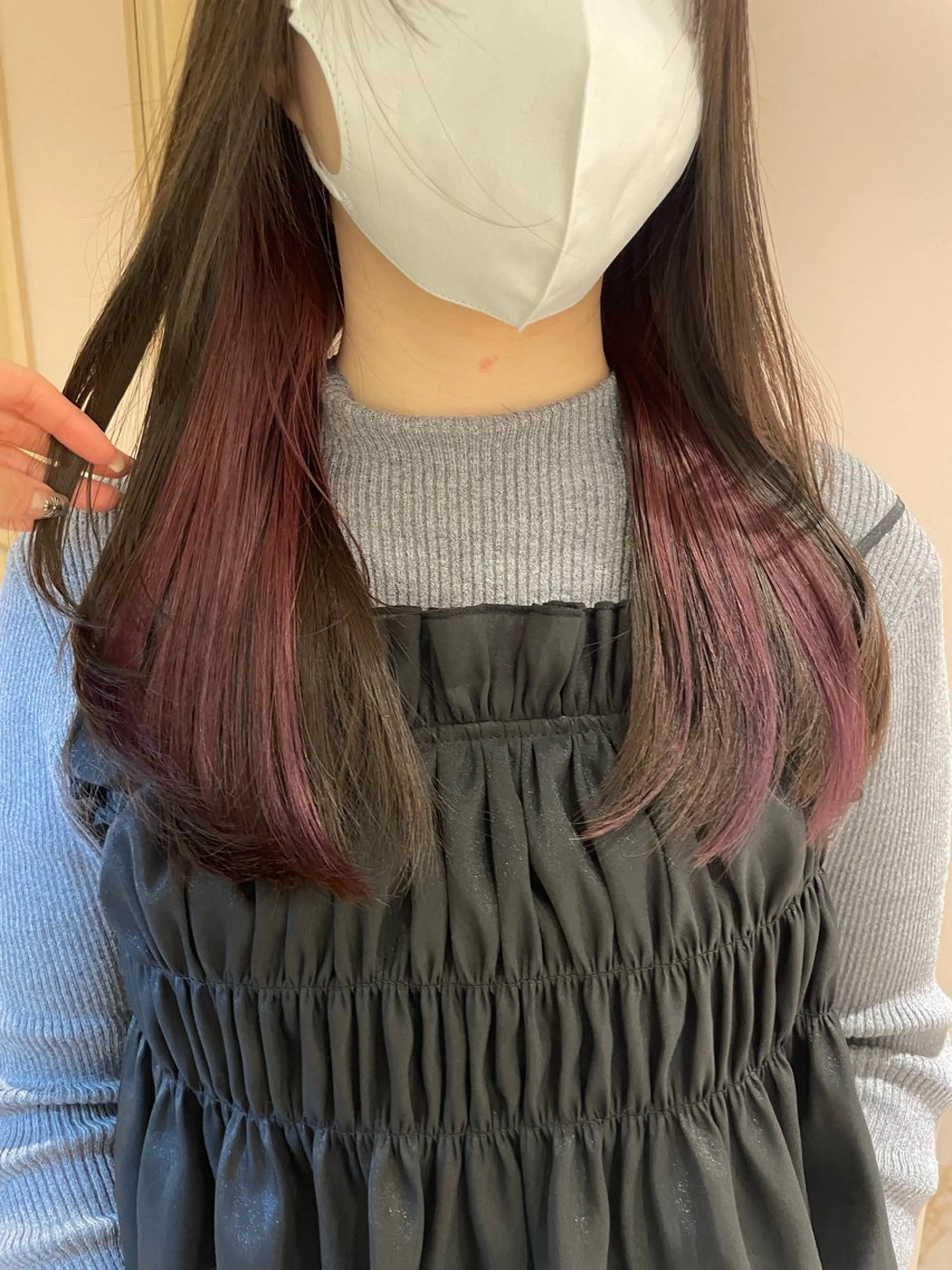 ロング ヘアカラー トリートメント ヘッドスパ マホ/日吉/髪質改善 /レイヤー/ガーリーのヘアスタイル