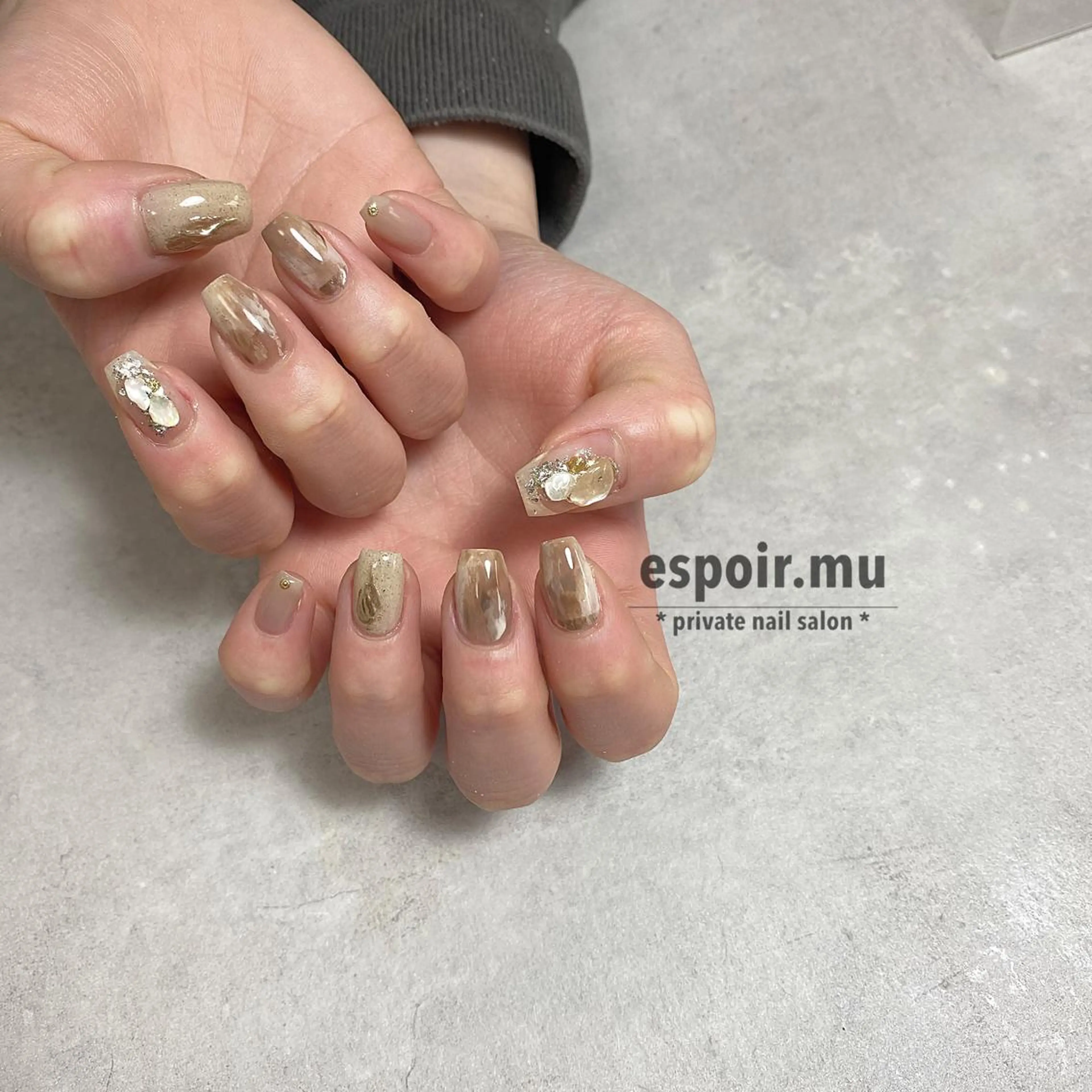 ミディアム ネイル espoir. muのネイルデザイン