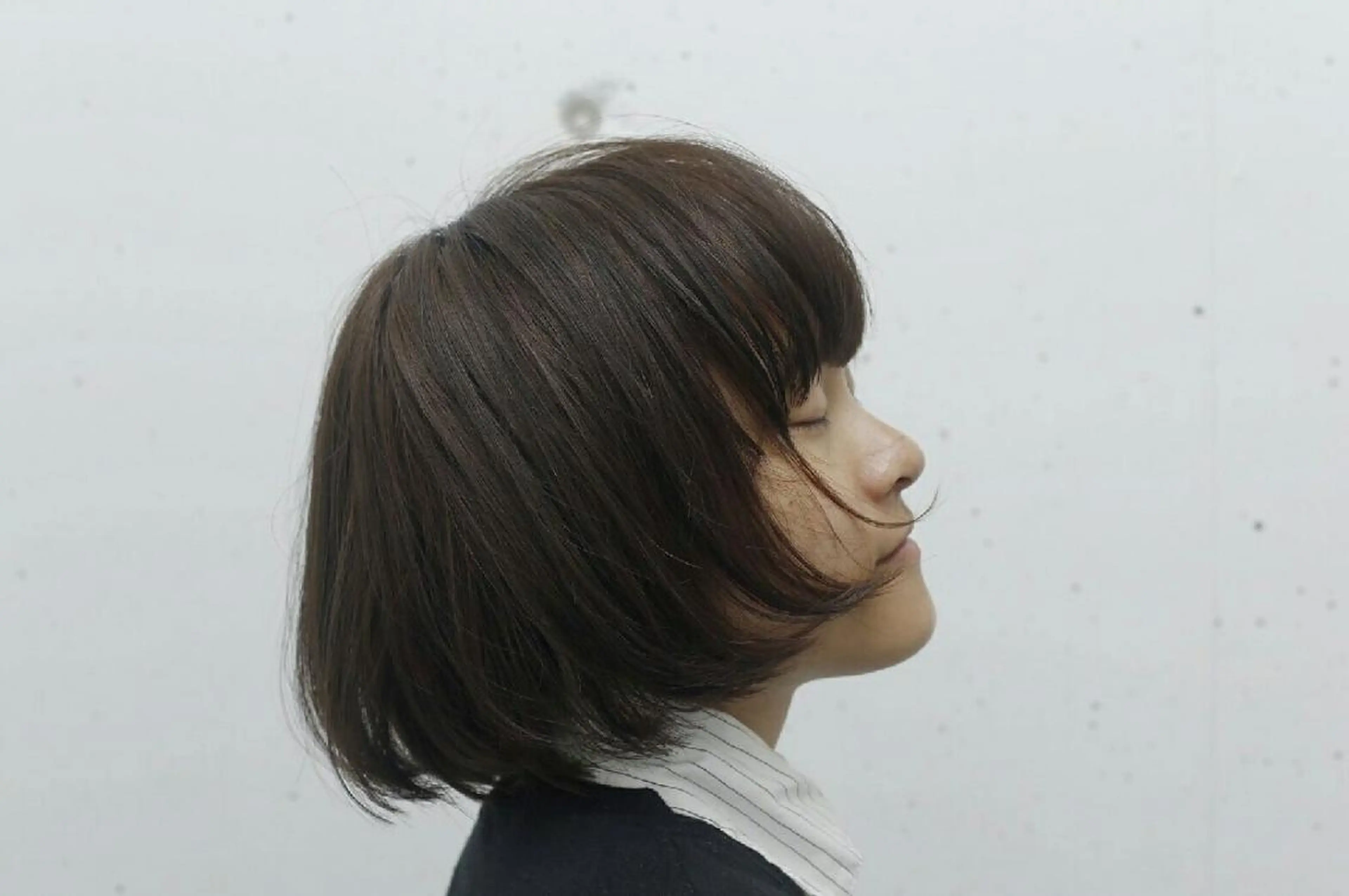 ミディアム ショート ボブ 樋口 千尋のヘアスタイル