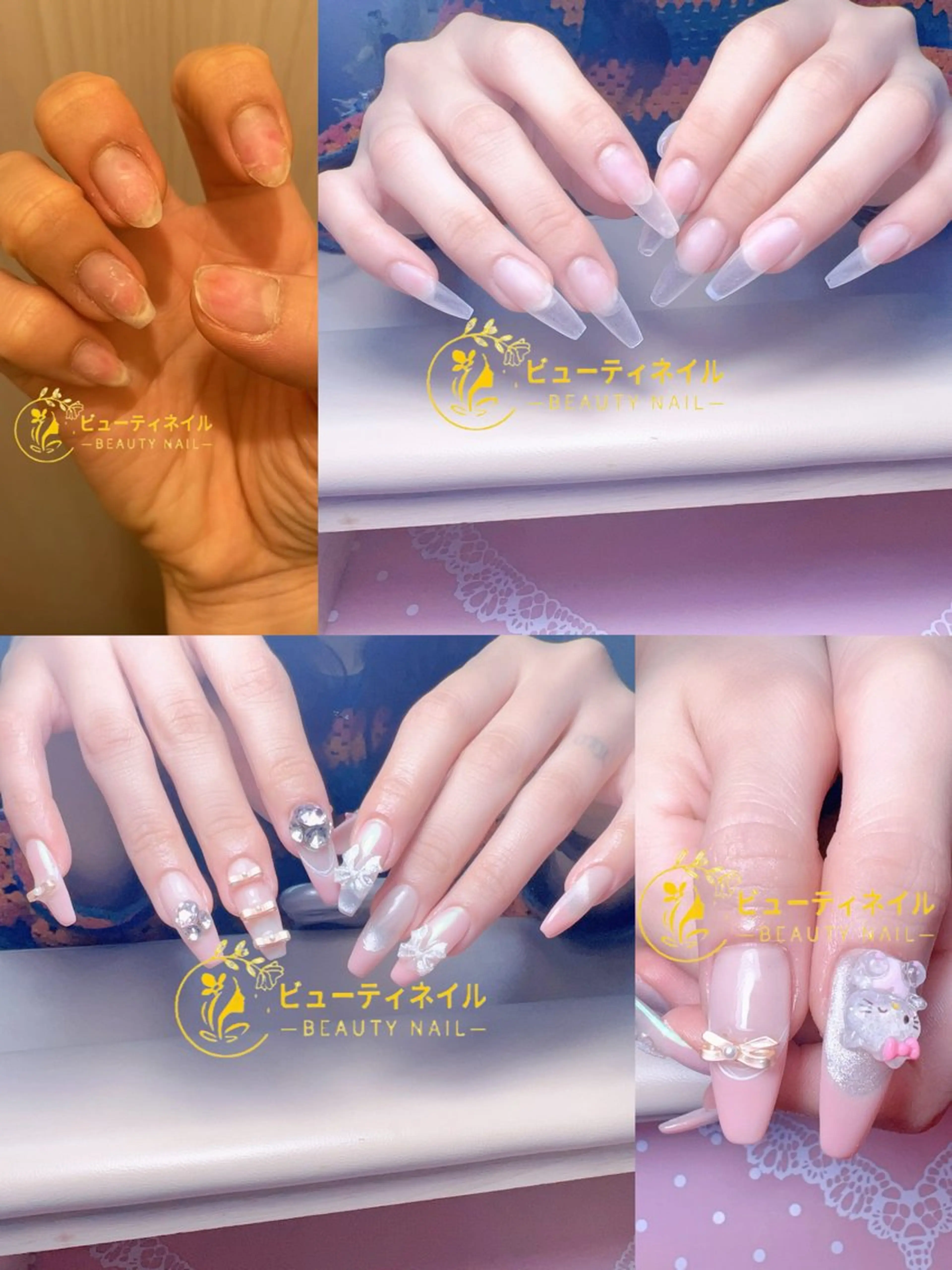 ネイル 長さ出し ジェルネイル Moonstone Salon所属・Moonstone Salonのネイルデザイン