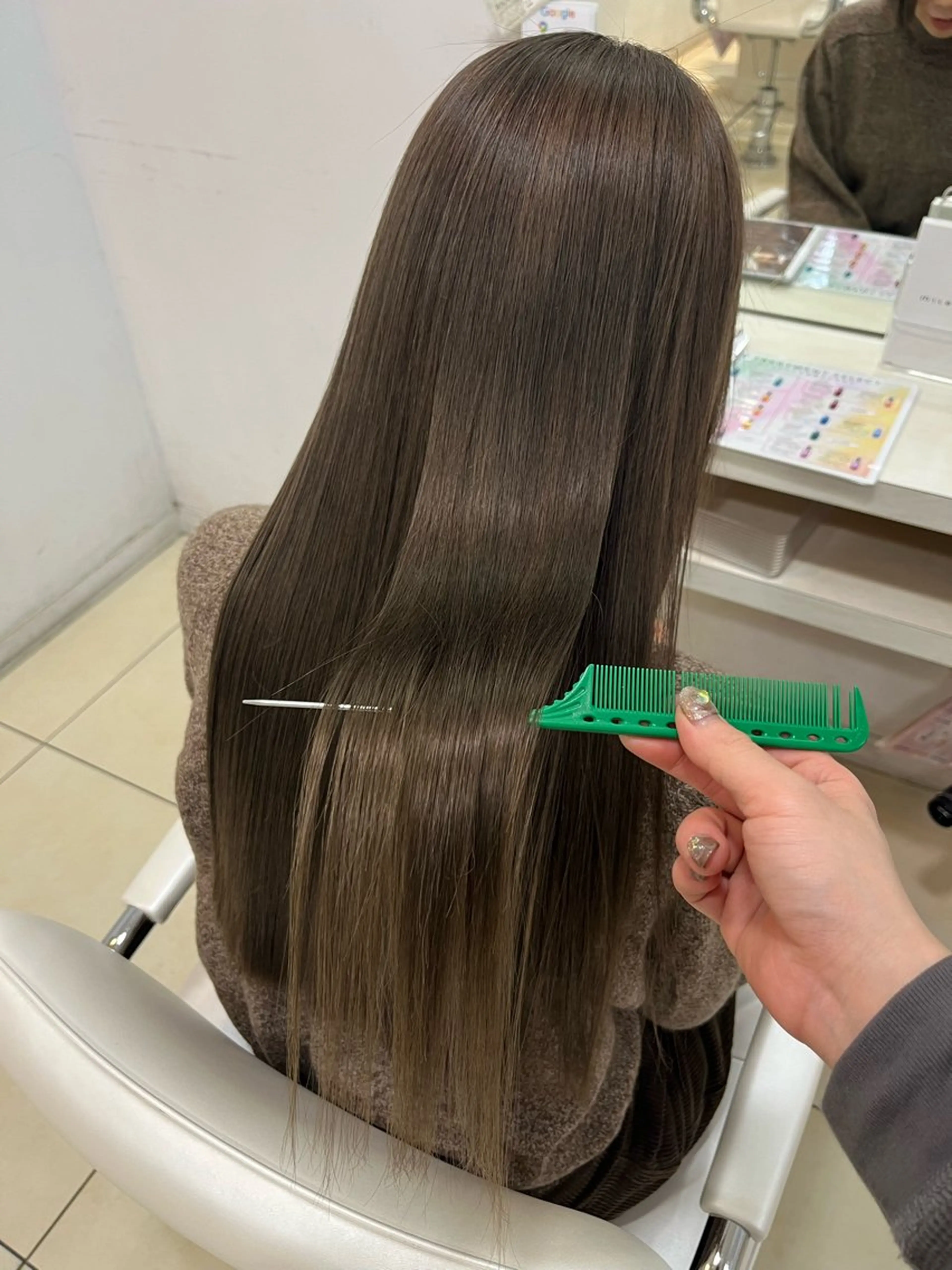 ロング カラー ベージュカラー ヘアカラー トリートメント 🤎ベージュカラー/ 髪質改善/山岸🤎のヘアスタイル