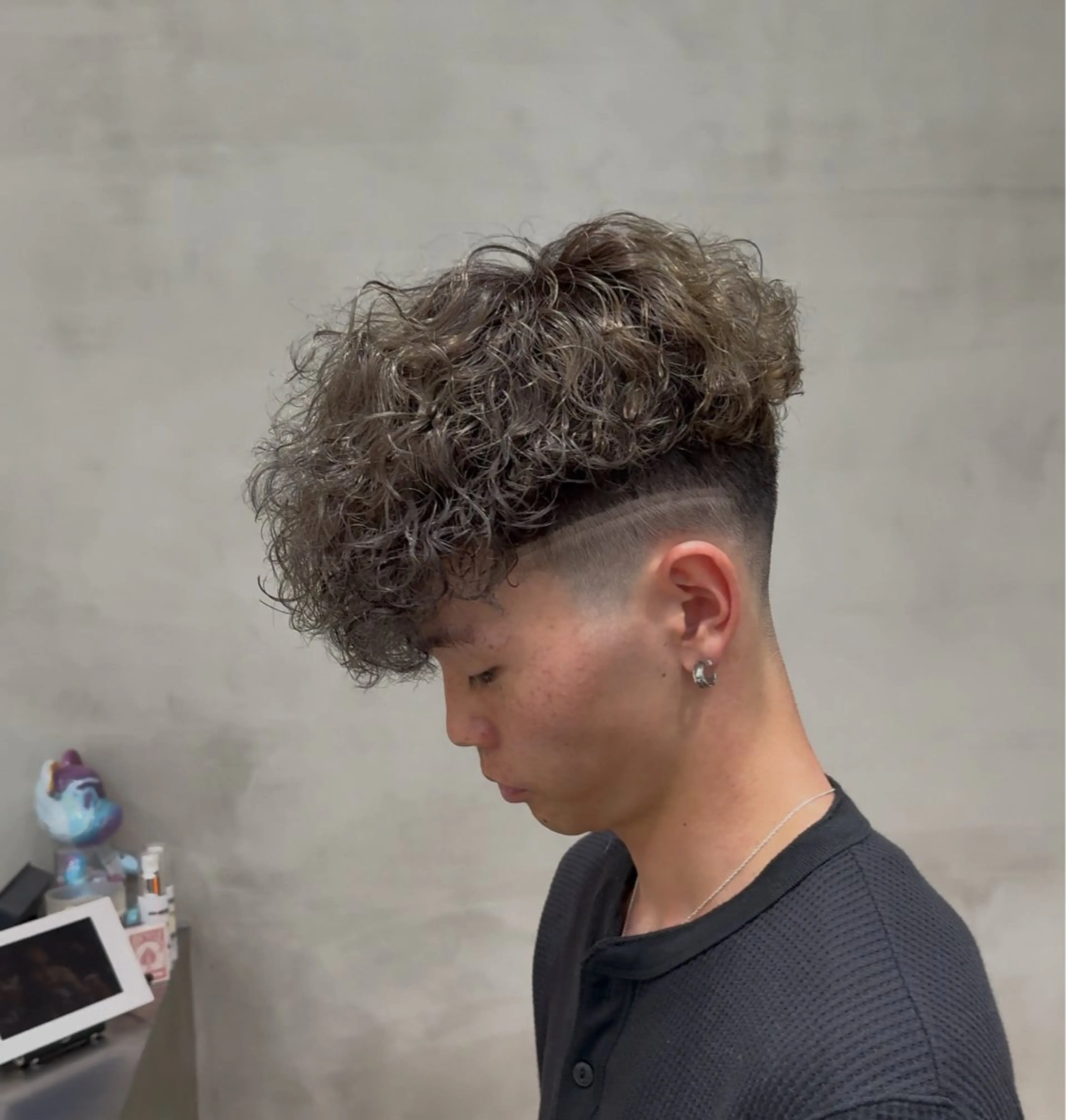 パーマ メンズ カット パーマ トリートメント 当日予約⭕️ fifth渋谷太田のヘアスタイル