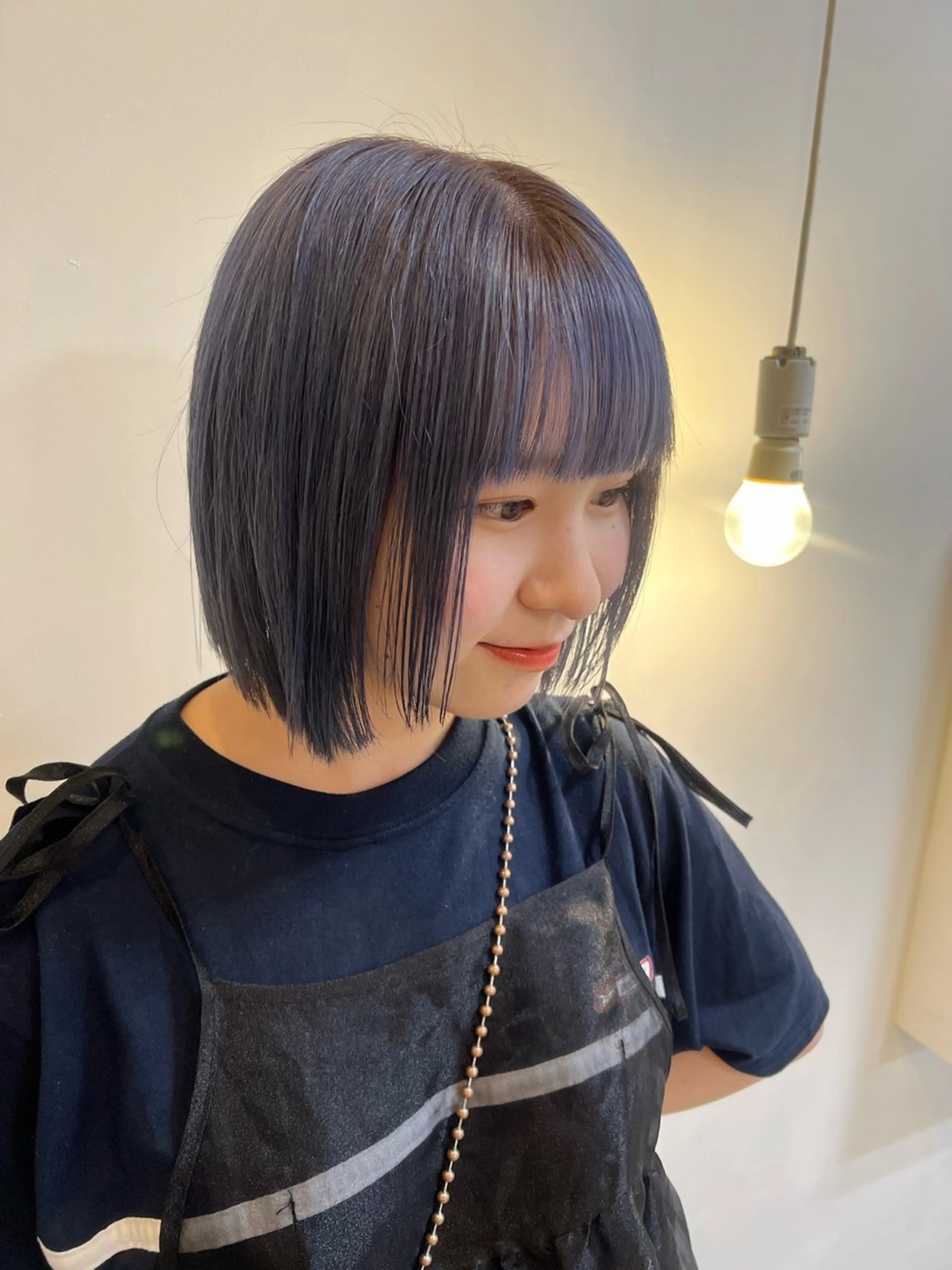 カラー 長田 唯のヘアスタイル