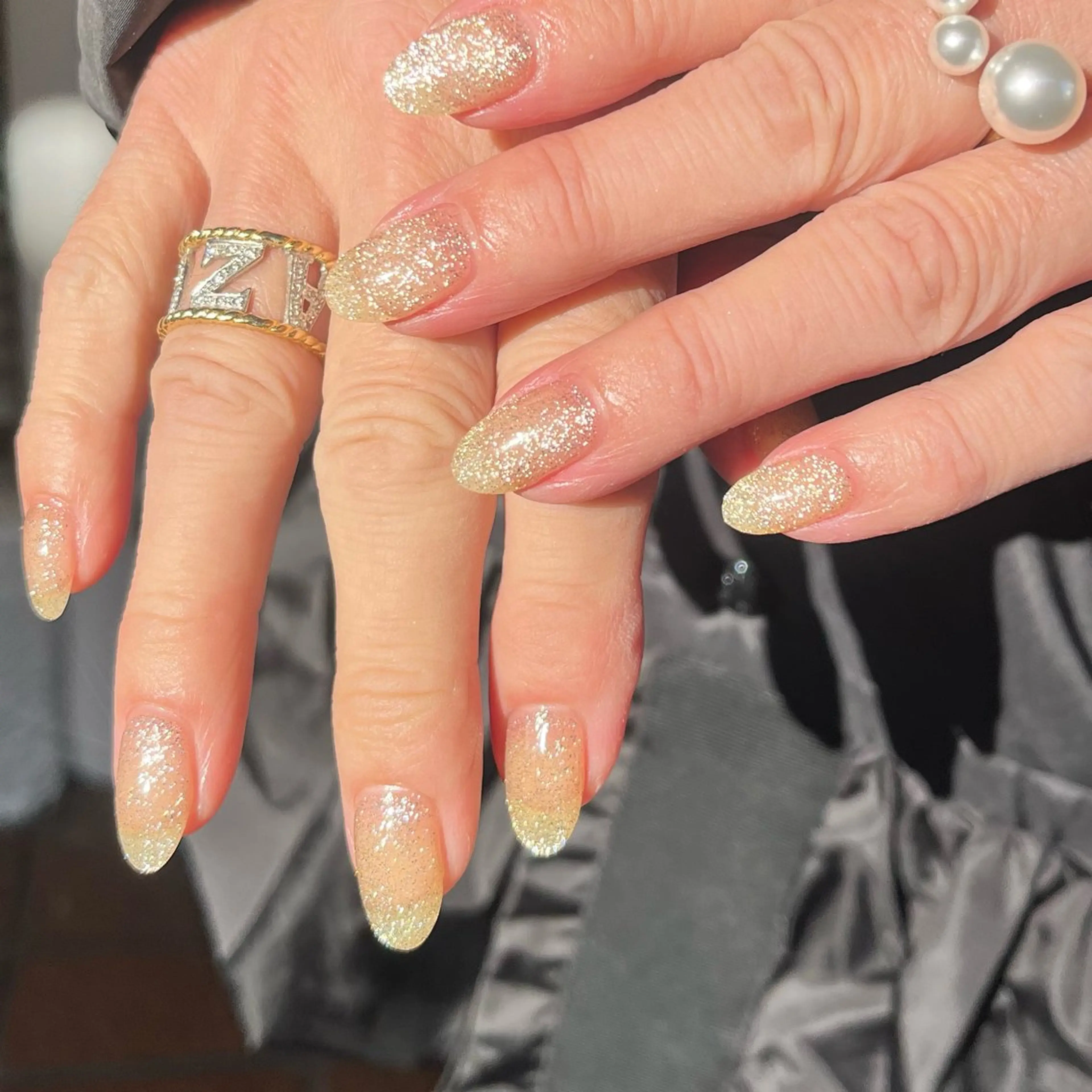 ネイル ゴールド マグネットネイル ハンドネイル ballie／小野原 なつみのネイルデザイン