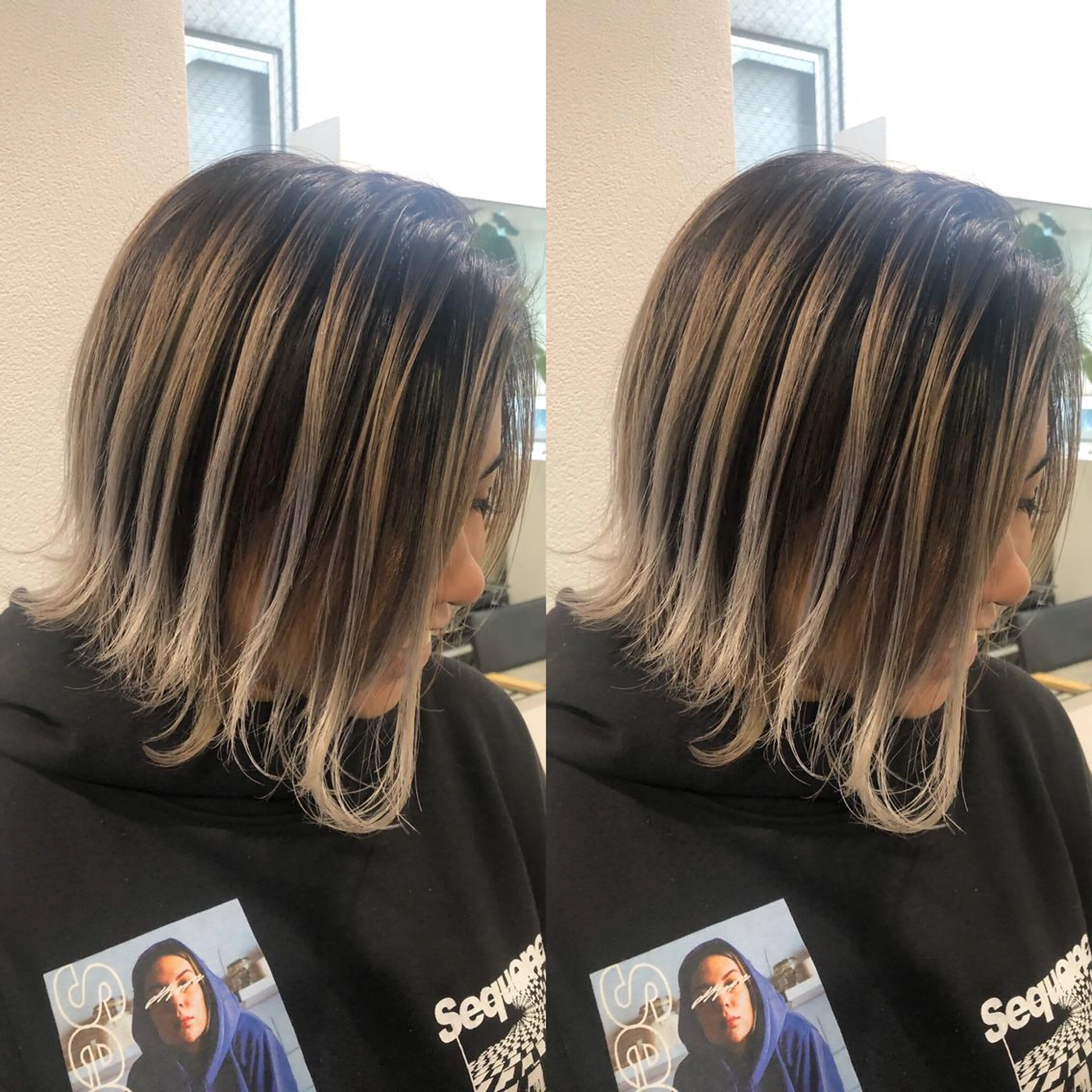 ショート カラー バレイヤージュ レイヤーカット カット ヘアカラー トリートメント JILBLAN京都 ショート/ハイライトのヘアスタイル