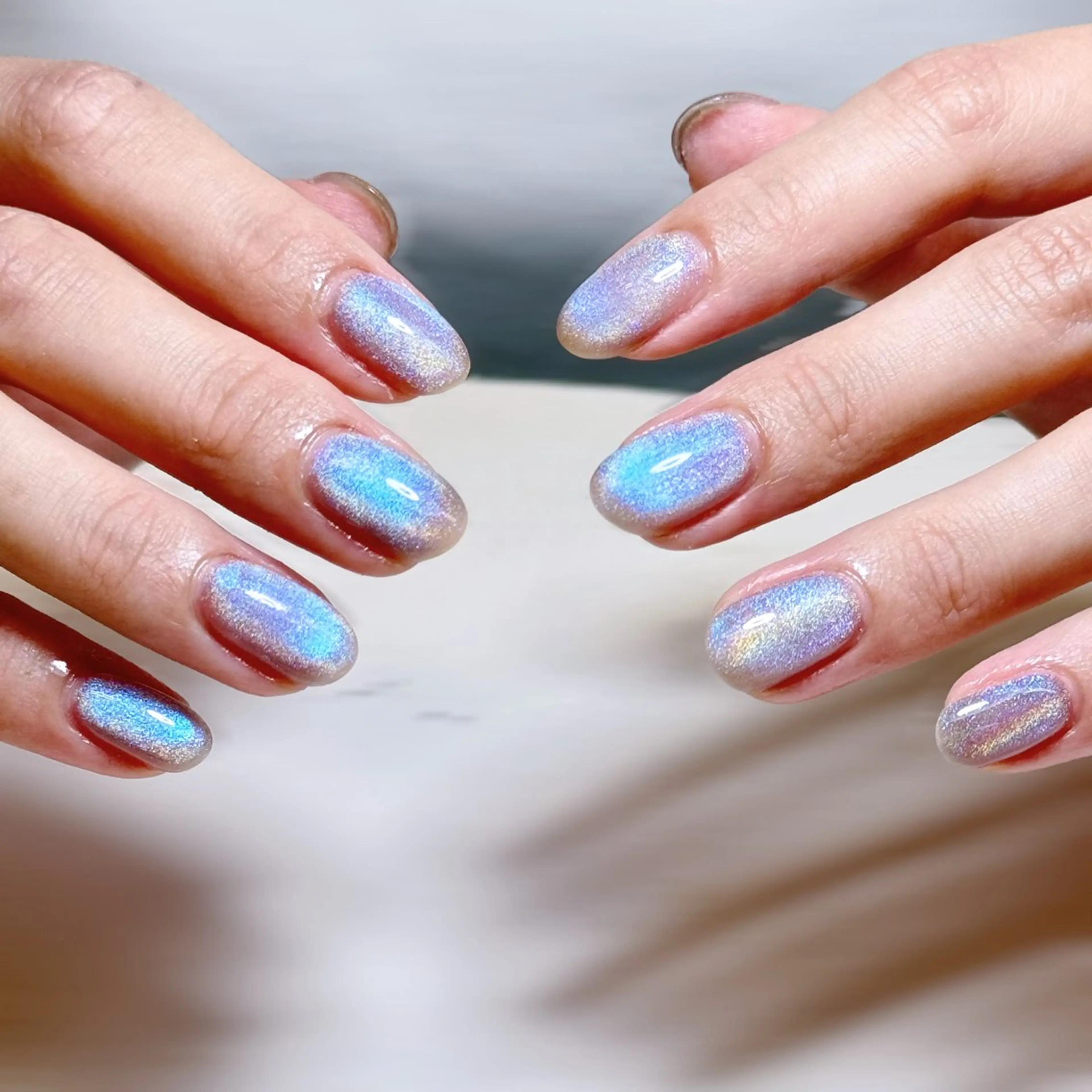 ネイル マグネットネイル マグネットワンカラー ワンカラーネイル Alisa nail Rinのネイルデザイン