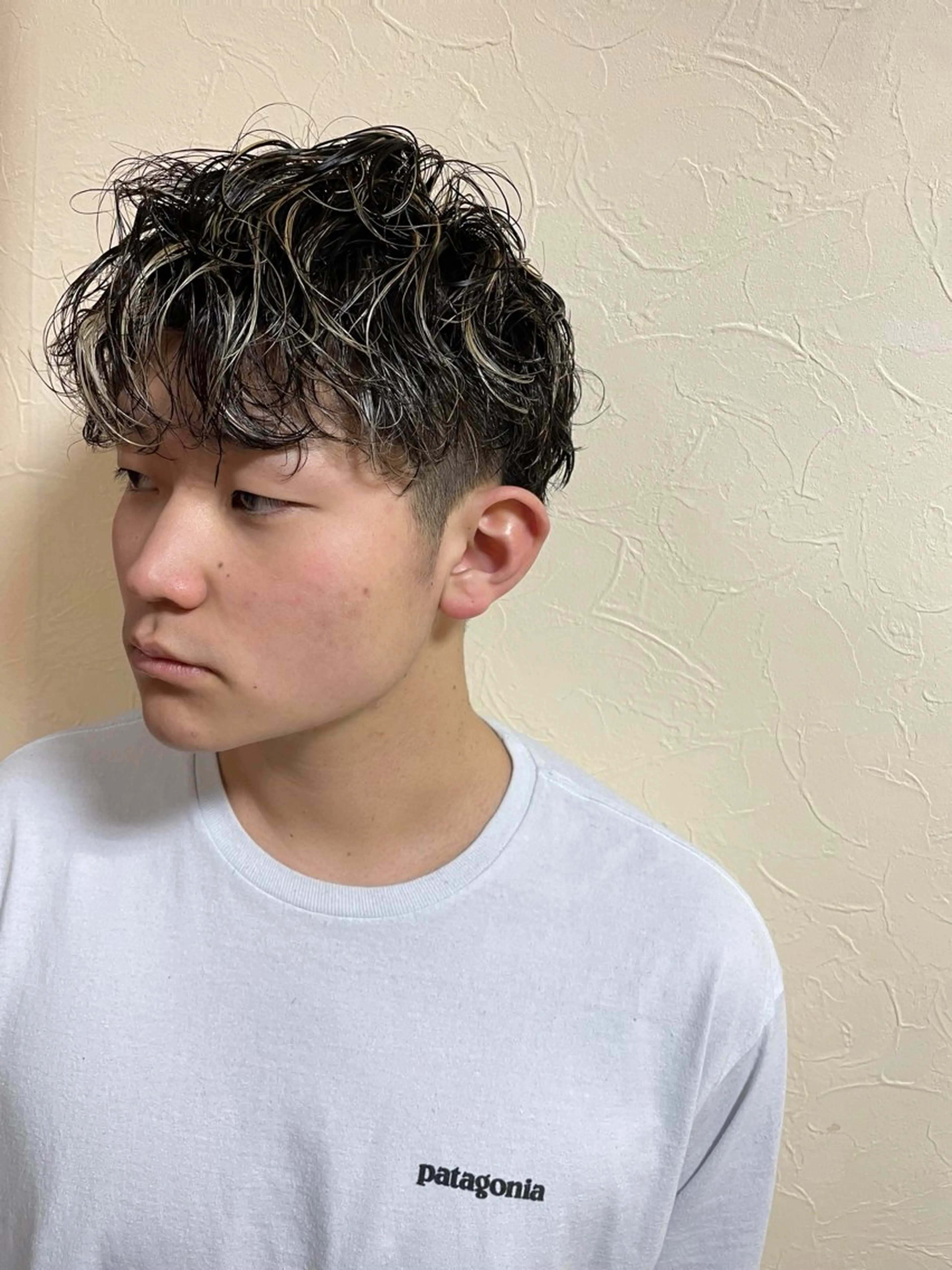 ショート パーマ メンズ パーマ トリートメント Ameri 新宿所属・𓆩︎🩸個性カラー SAKÜRA𓆪⋆˚のヘアスタイル