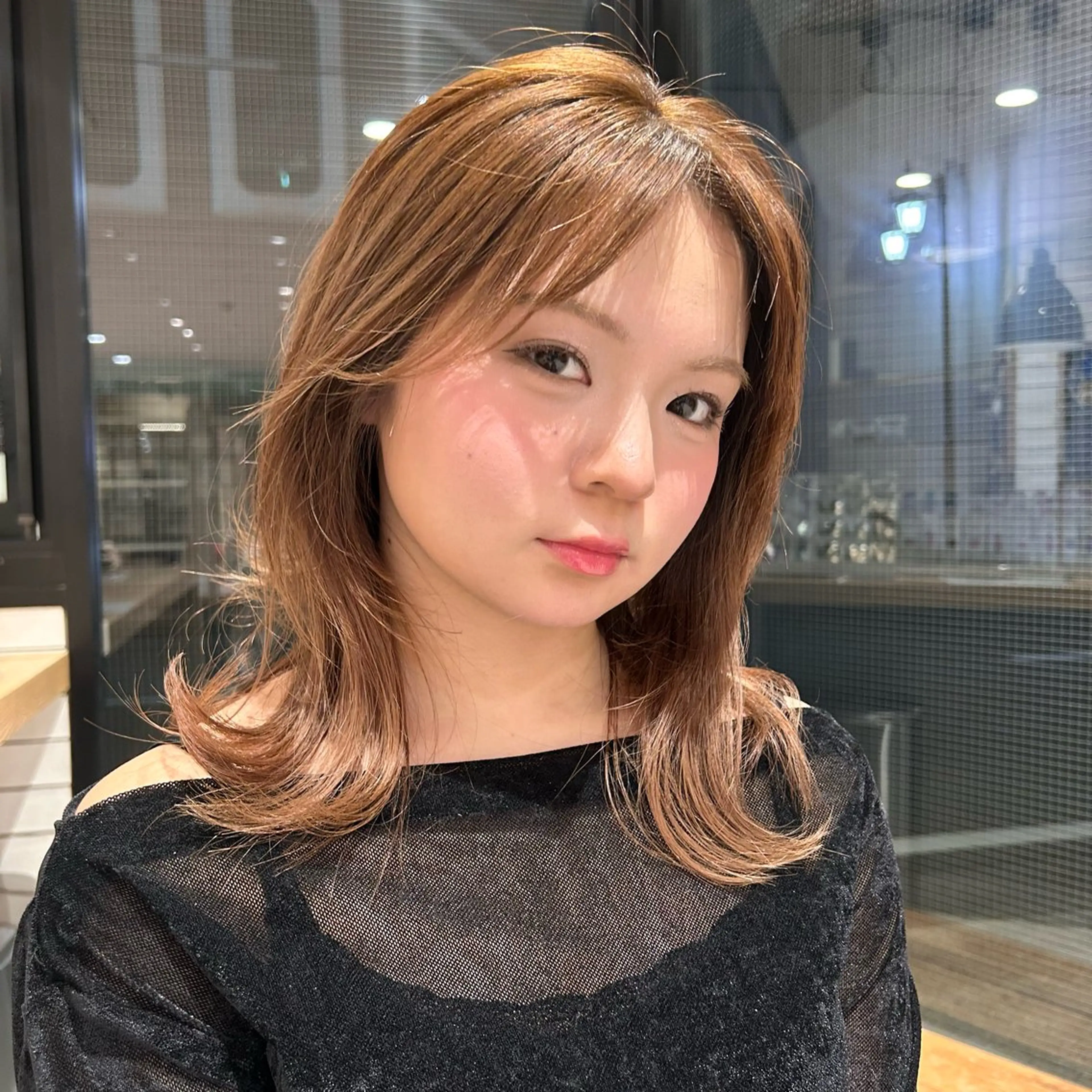 セミロング ヘアカラー トリートメント 透明感カラー/ トリートメントのヘアスタイル