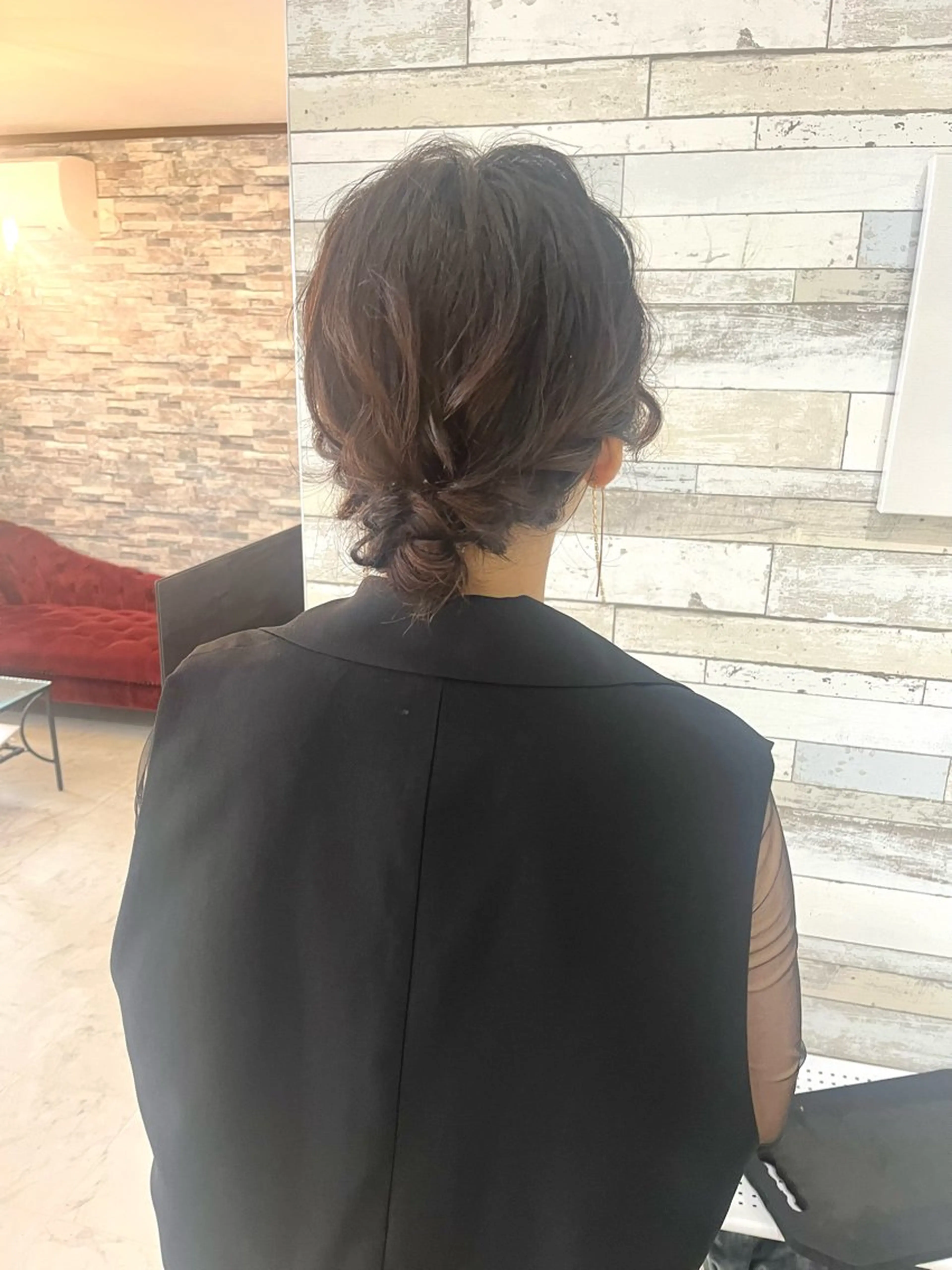 ミディアム ヘアアレンジ ヘアセット 🪞Unge チヒロ 女性限定のヘアスタイル