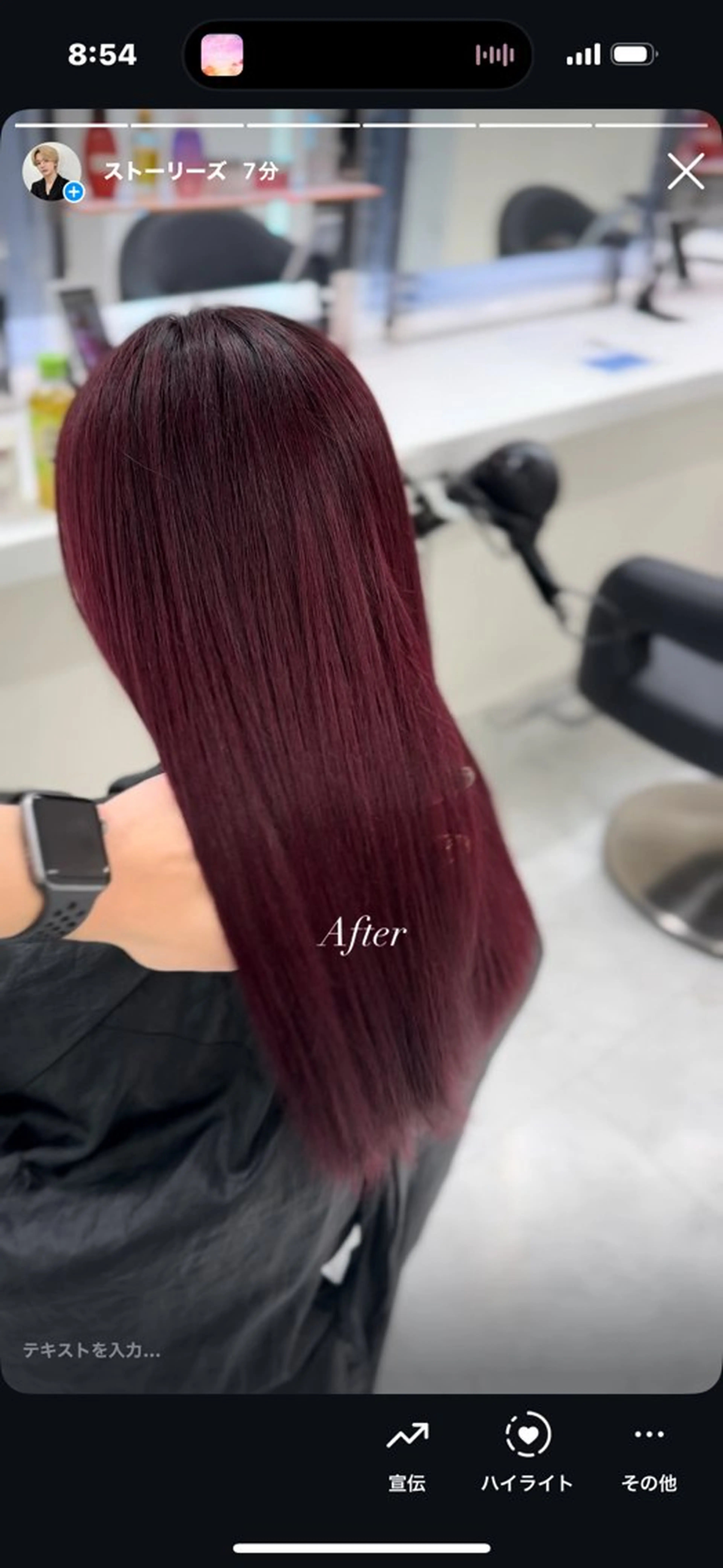 ロング カラー カット ヘアカラー 透けるやわらか艶髪♡ ナチュラルストレートのヘアスタイル