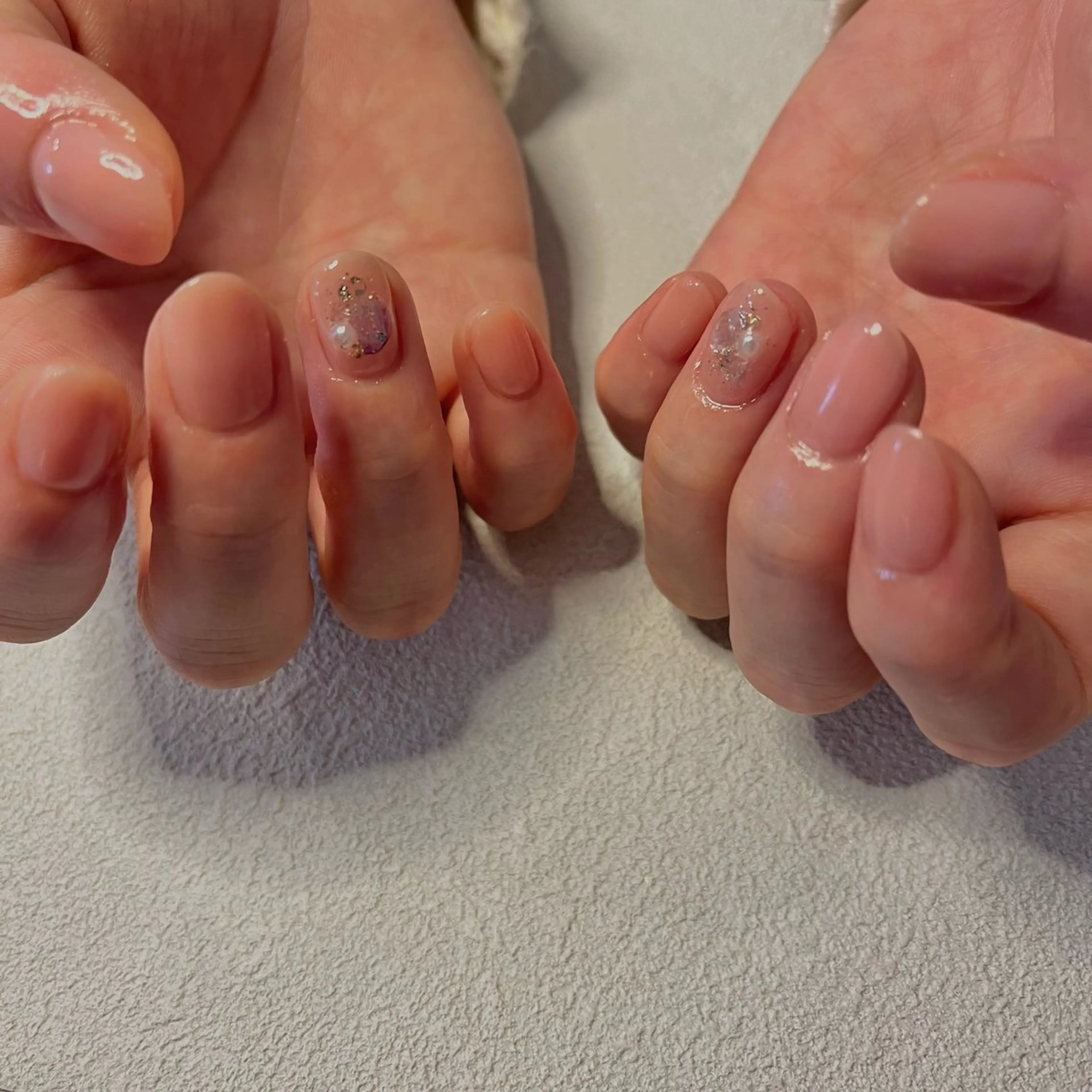 ネイル アートネイル ジェルネイル マグネットネイル ワンカラーネイル パラジェル ハンドネイル nail slow.のネイルデザイン