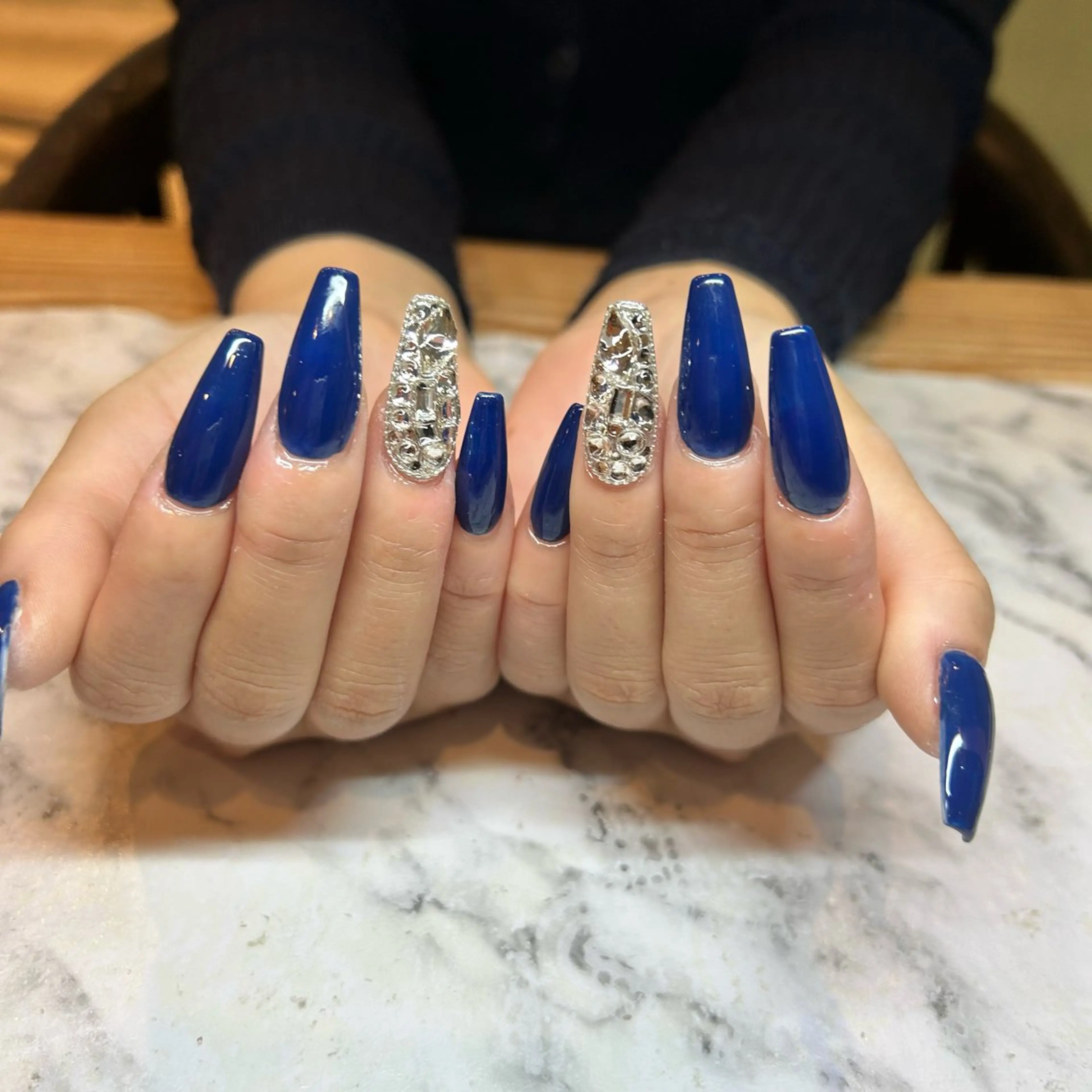 ‼️オフ無し限定‼️長さだし込み❕パーツ付け放題💅(ワンカラーorラメグラ)の写真