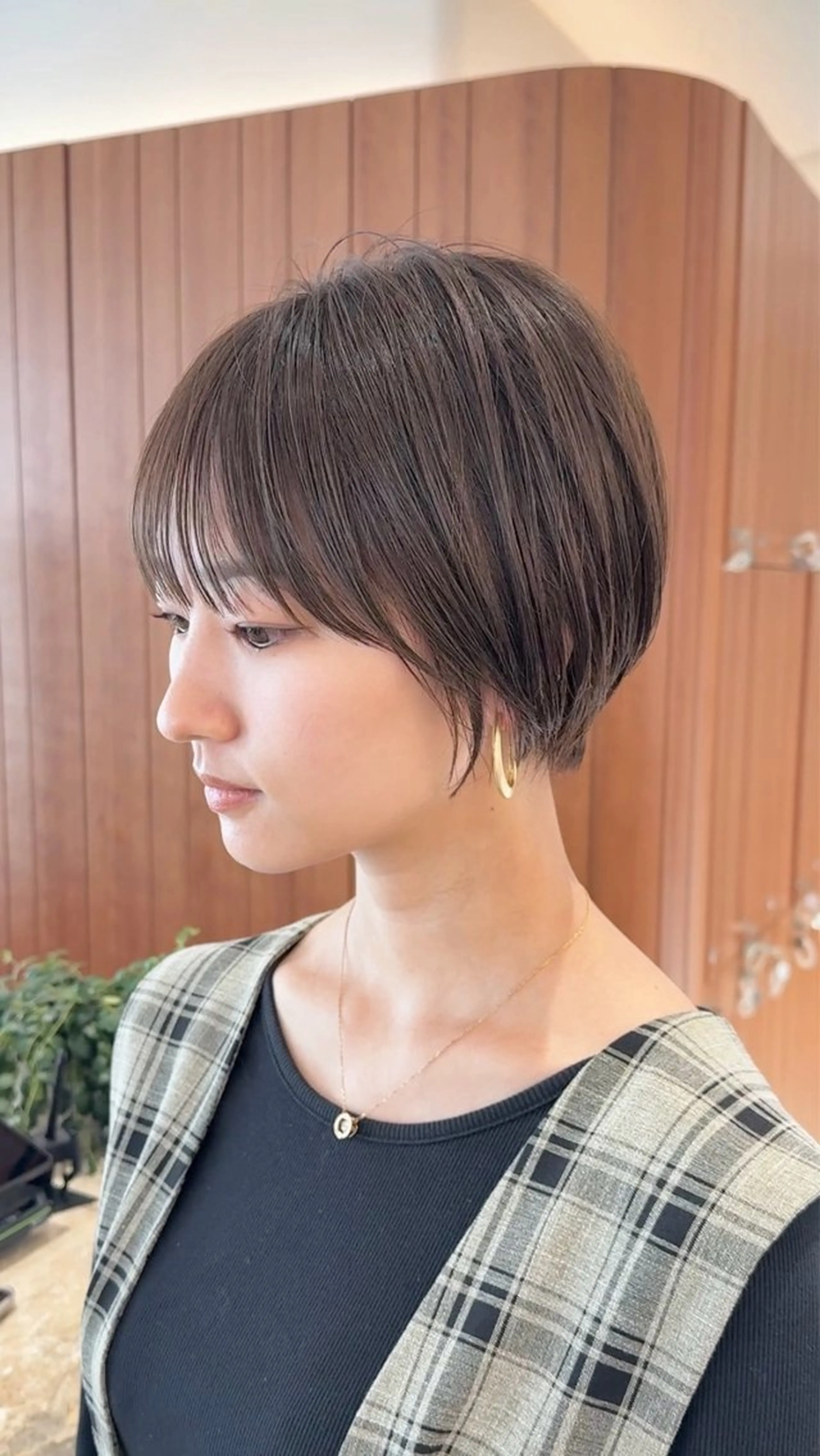 ショート パーマ ショートボブ ショートレイヤー ハンサムショート 丸みショート ボブ カット 縮毛矯正 渋谷ボブ/レイヤー ボブ田中航平のヘアスタイル