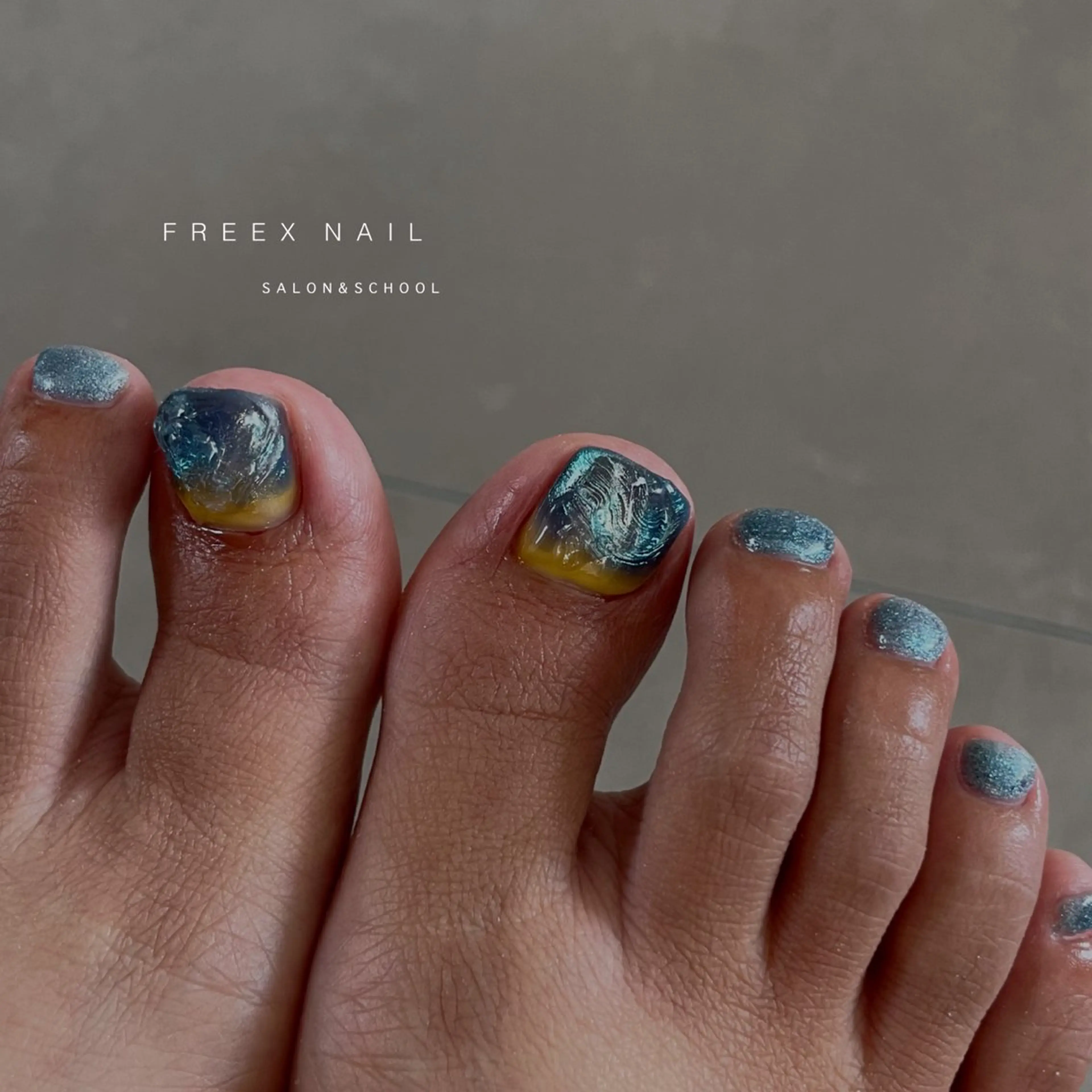ネイル フットネイル フットネイル Freex nail所属・freex nail /ニュアンス/個性派のネイルデザイン