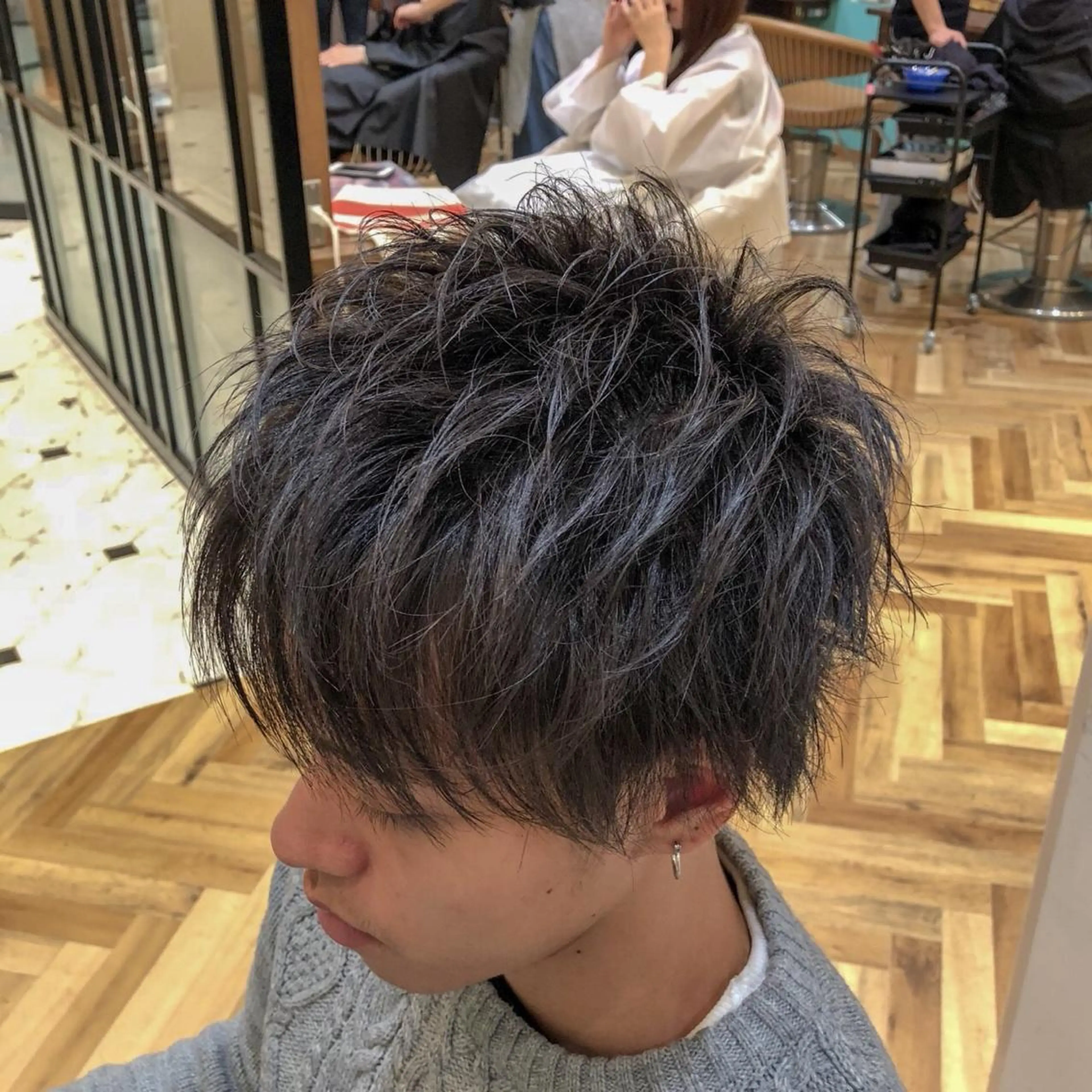 ショート カラー メンズ ショートヘア 【代表】 高瀬慎也/縮毛矯正のヘアスタイル